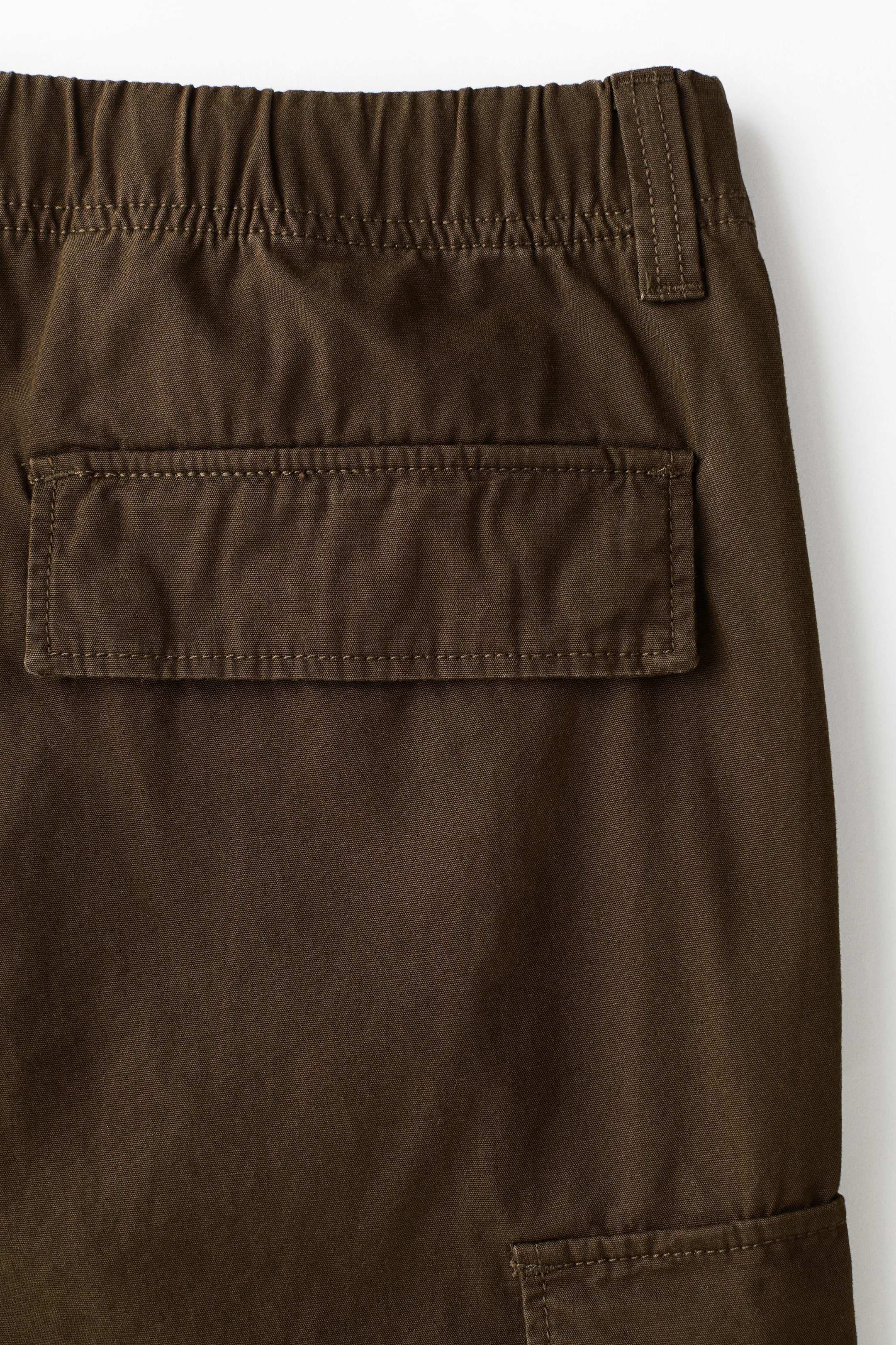 View larger image: Relaxed-Fit Cotton Cargo Pants - Brown - Men | H&M US 8