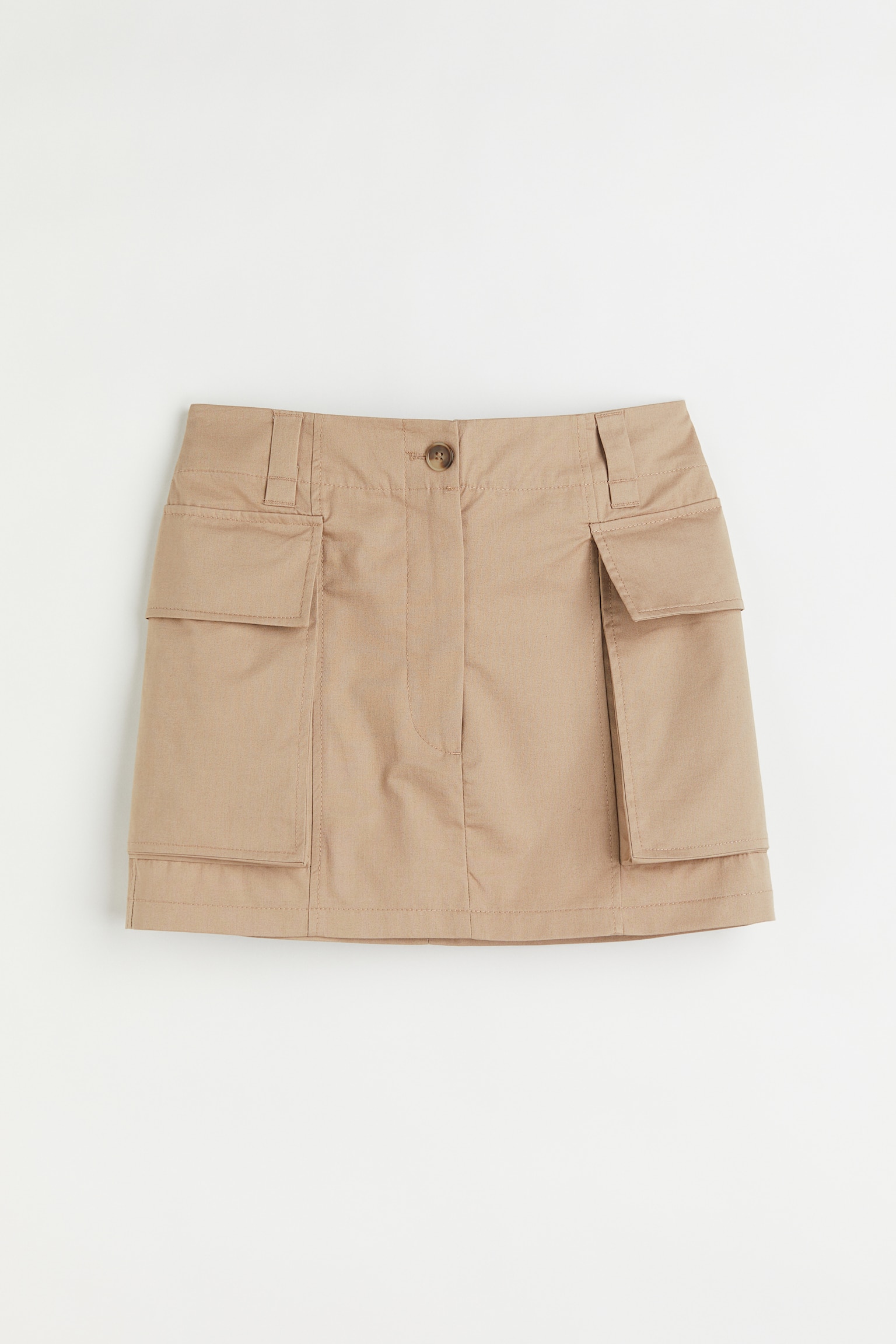 Short Cargo Skirt - Beige