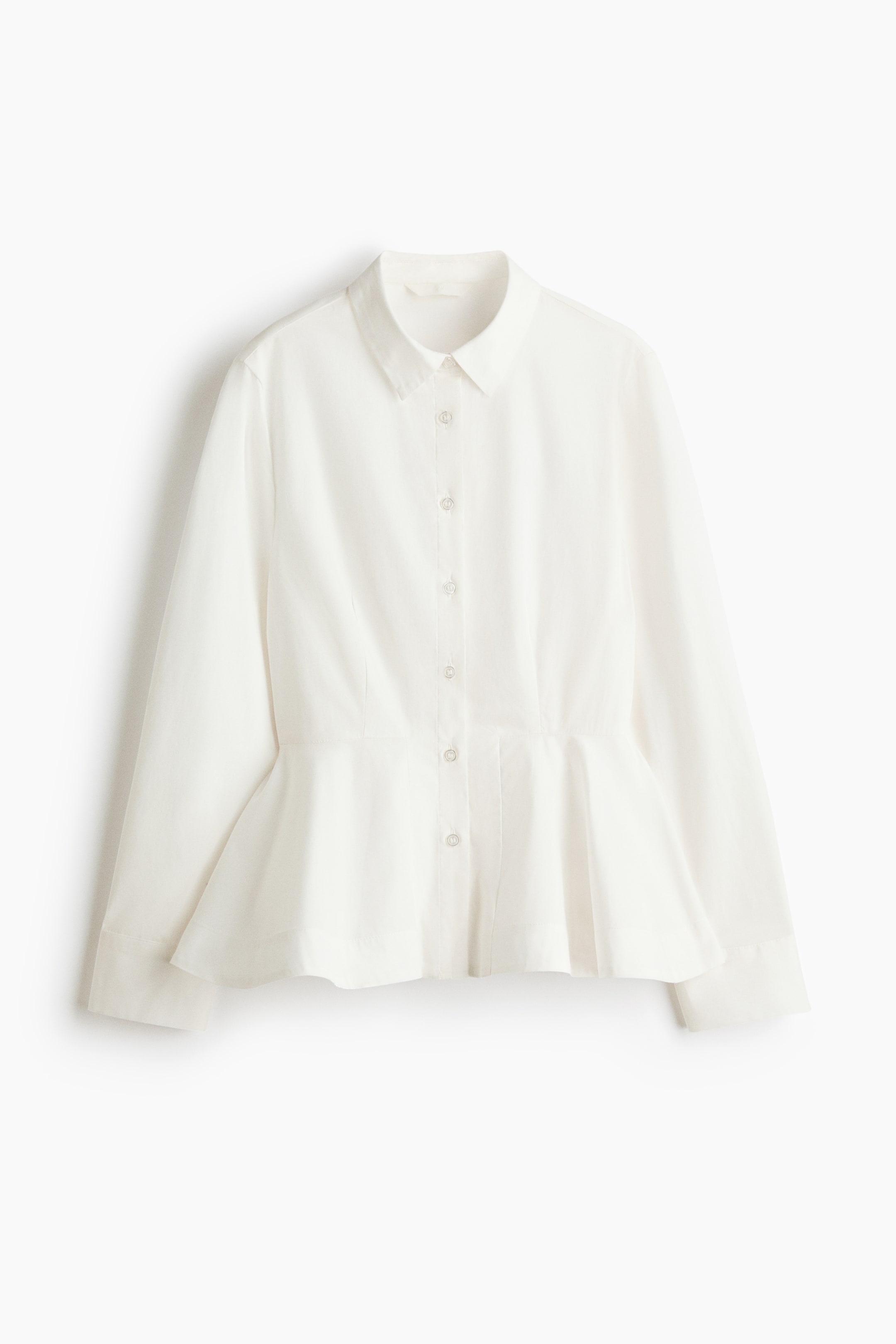Cotton Peplum Shirt