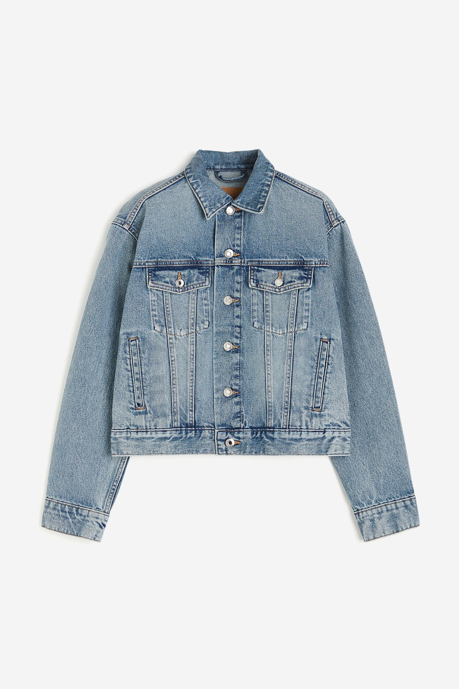 Short Denim Jacket - Denim blue/White/Light denim blue/Pale denim blue - 2