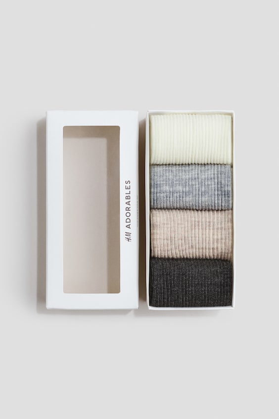 Носки Wool-Blend для детей, 4 шт. — H&M