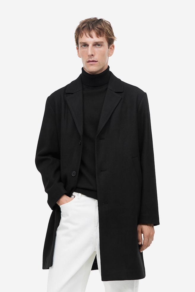 Wool-blend coat - Black/Brown/Grey/Dark blue - 7