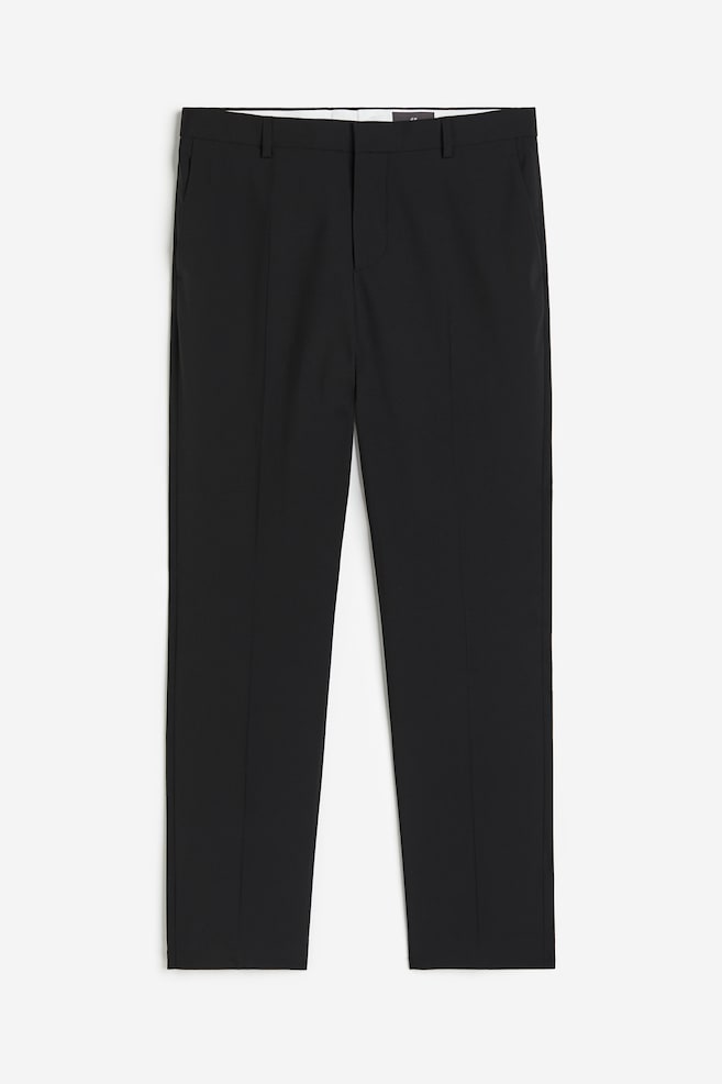 Pantaloni eleganti misto lana Slim Fit - Nero - 1