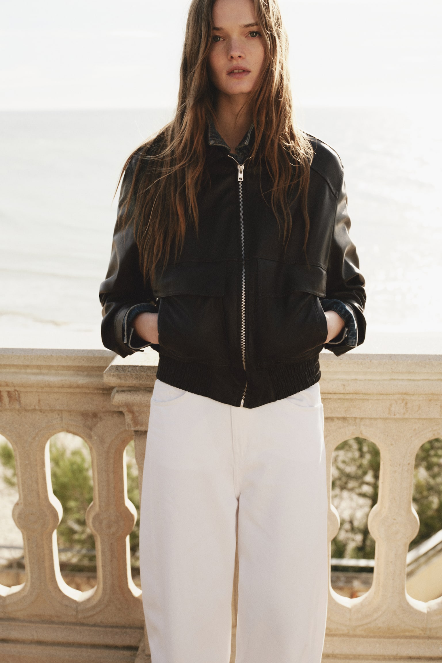 Bunda s povrchovou úpravou - Tmavohnedá/Tmavohnedá - 7