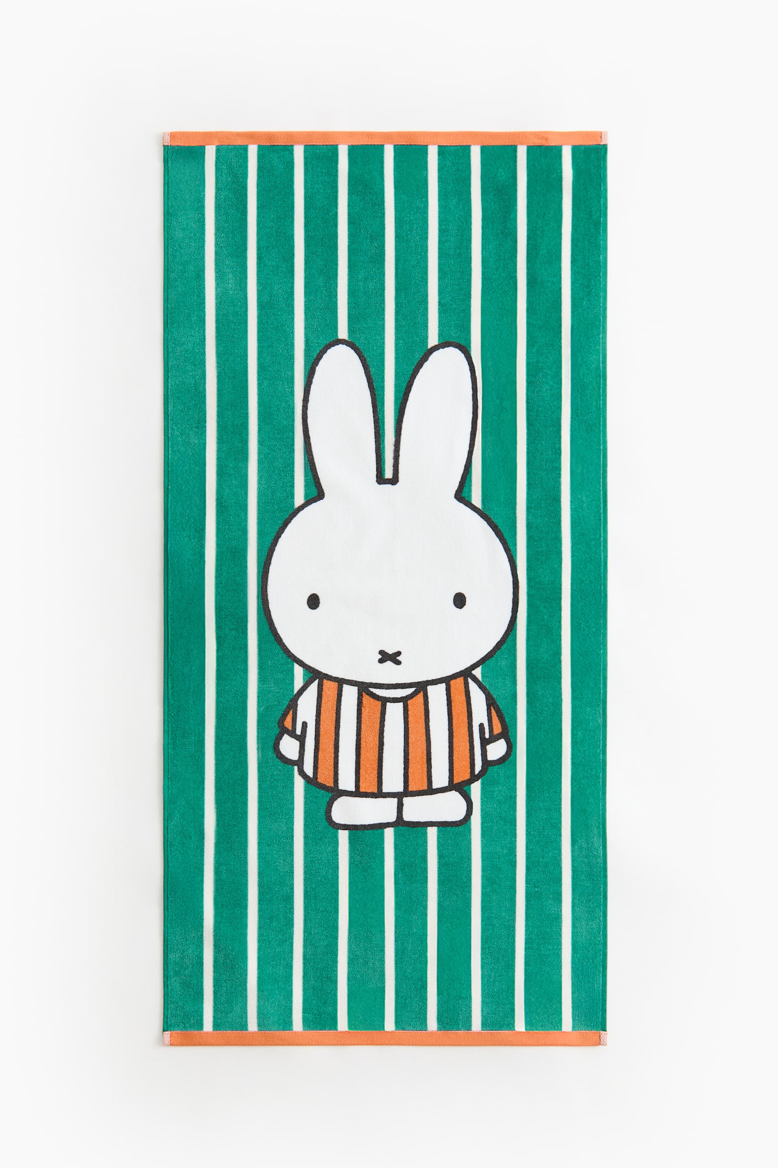 Handduk i frotté med tryck-Mörkgrön/Miffy - 2