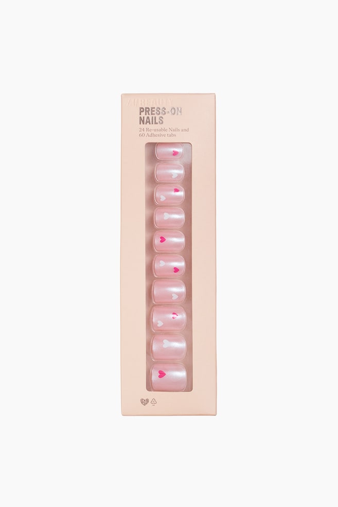 Faux ongles à presser - Square Short Sweetheart/Square Long Chrome Beetle/Almond Long Tortoiseshell/Almond Long Icy Rose/Almond Long V-Day Vibes/Almond Long Ruby Tips/Almond Long Midnight Metal - 1