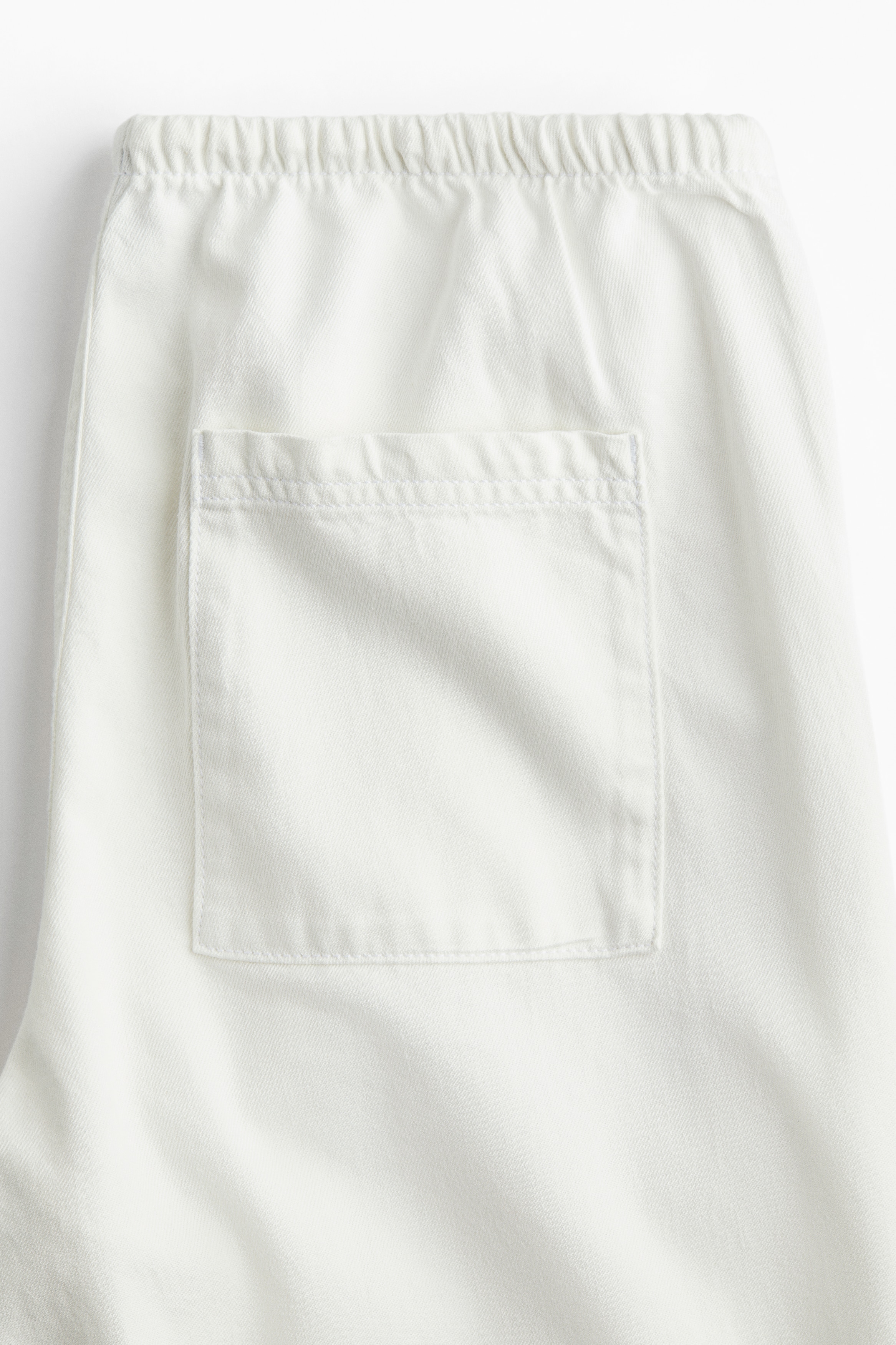 Denim drawstring trousers