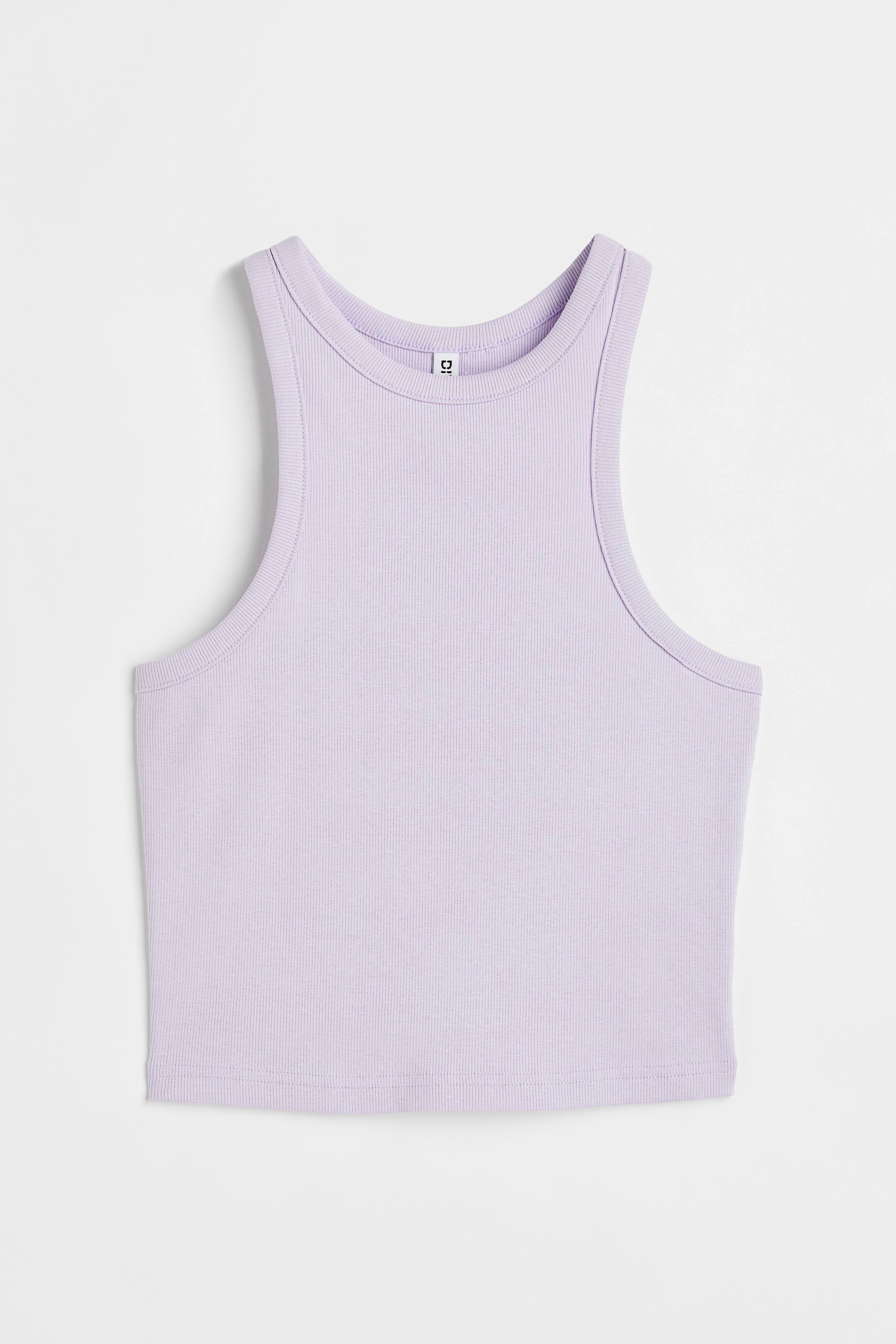 View larger image: Ribbed Tank Top - Light purple - Ladies | H&M PH 1