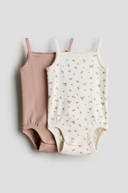 2-pack trikåbody i pimabomull