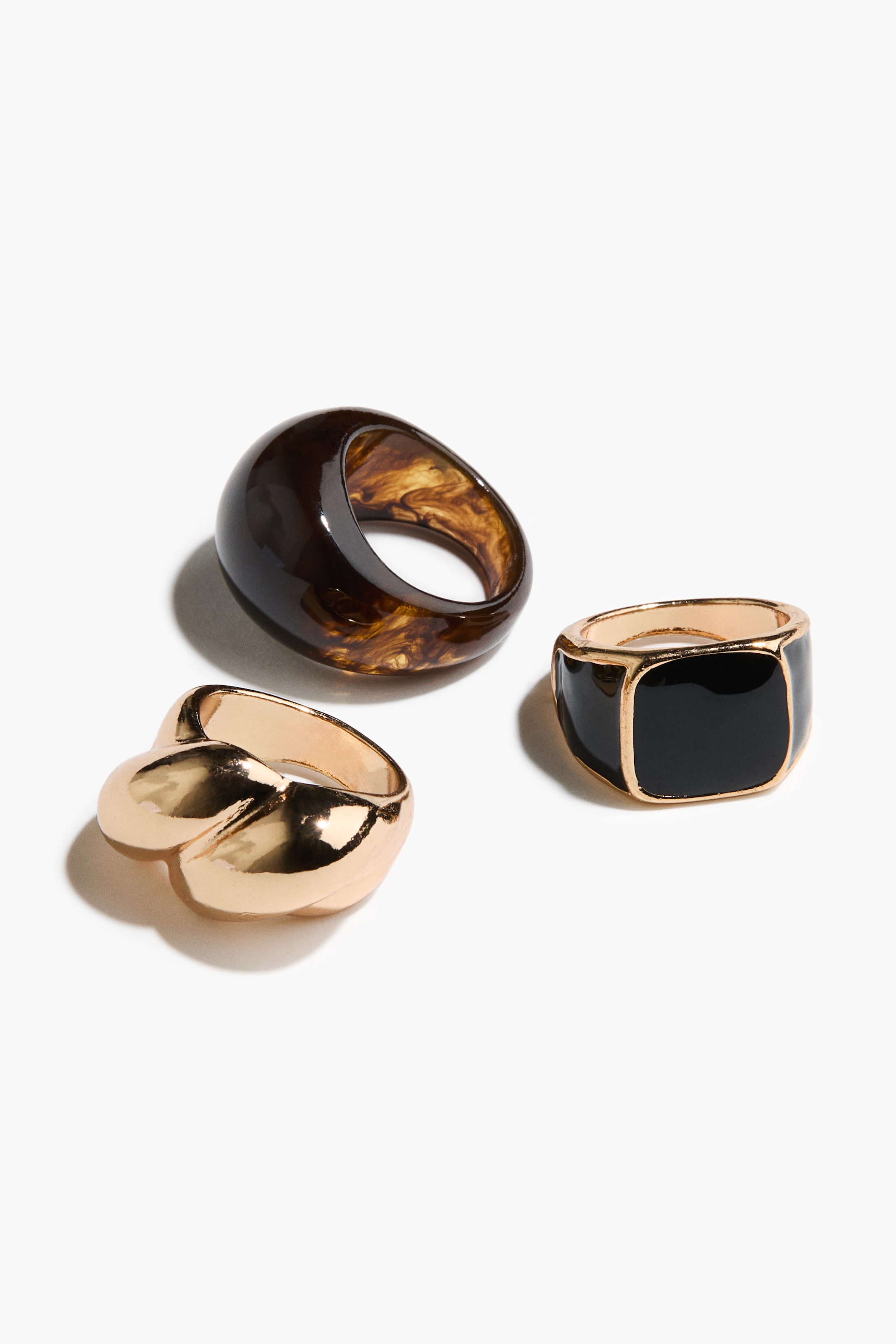 3-Pack Chunky Rings