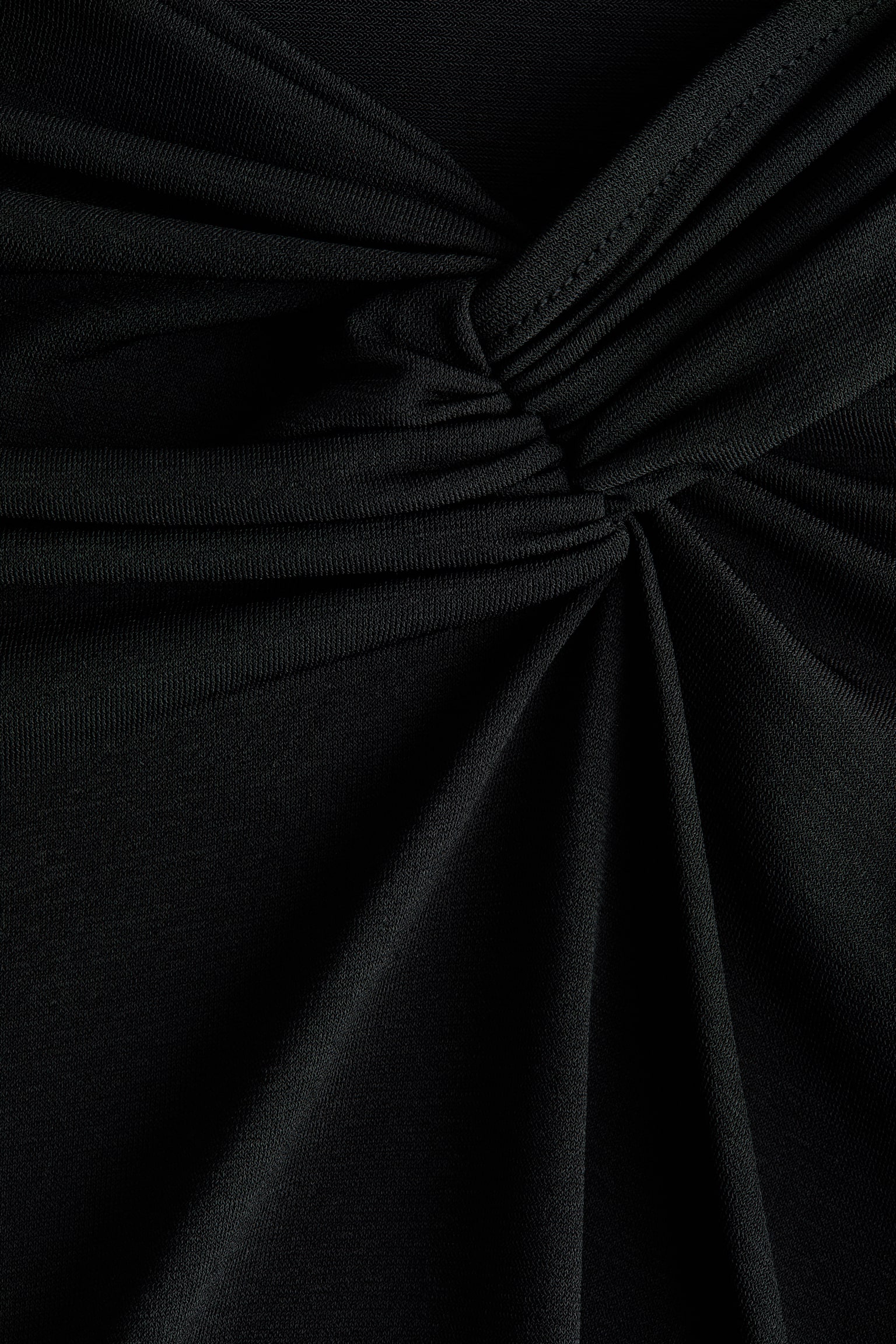 Top met gedraaid detail - Zwart/Grijs/Lichtturkoois - 5