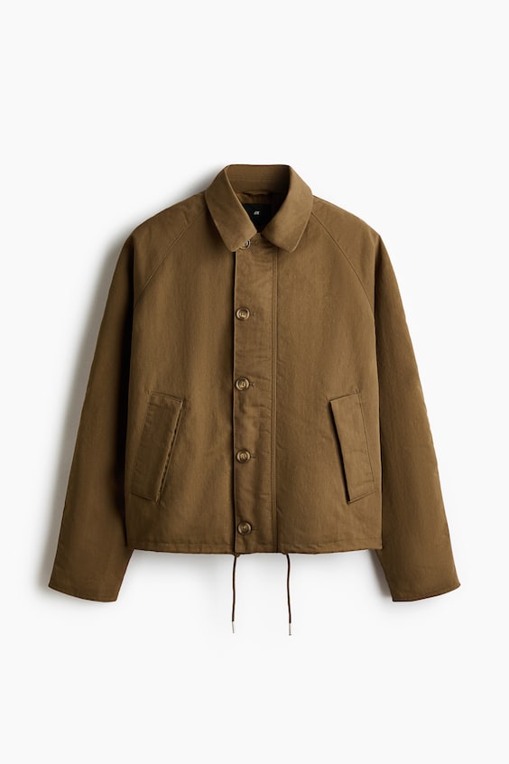 Мужская стёганая куртка H&M из твила