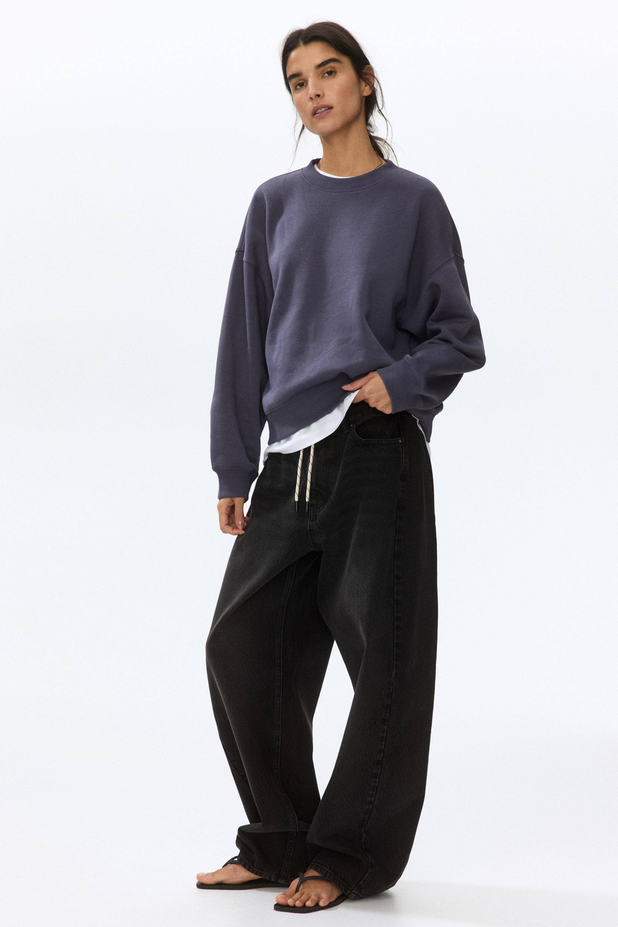 Женские худи H&M Loose-Fit Sweatshirt — фото 3