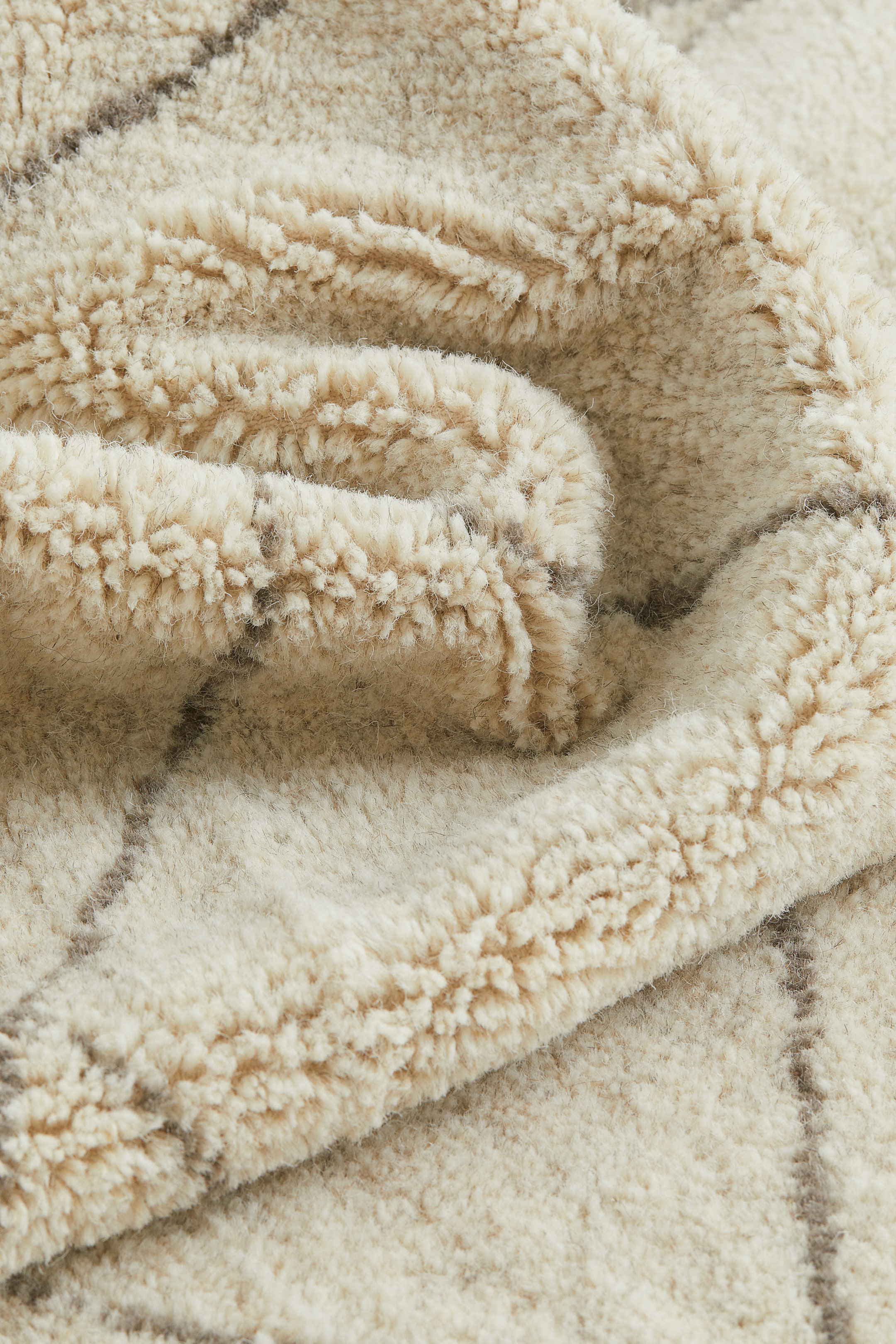 Wool-blend rug - Light beige/Patterned - Home All | H&M GB