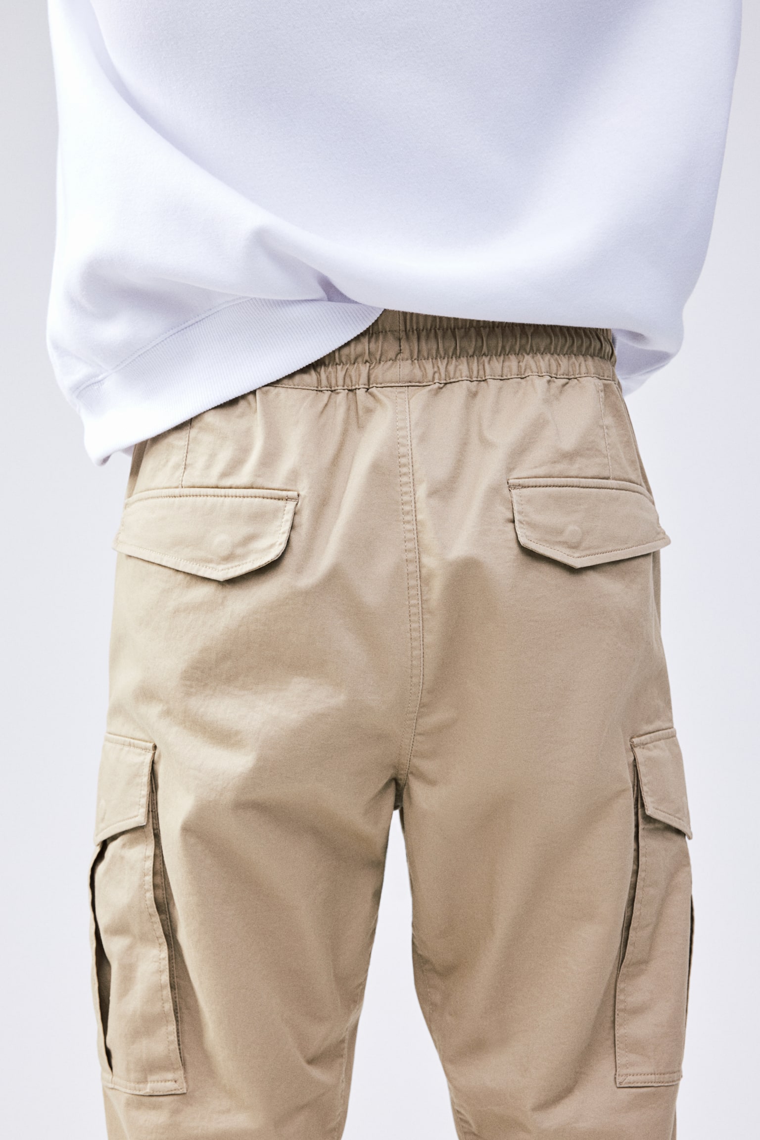 Slim Fit Cargo Joggers - Beige/Dark grey/White/Dark beige/Khaki green/Light grey/Black - 5