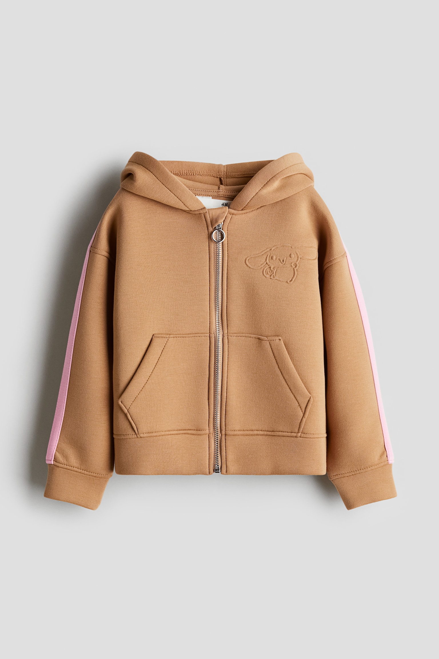 Детская куртка H&M Scuba Hooded, цвет: Бежевый