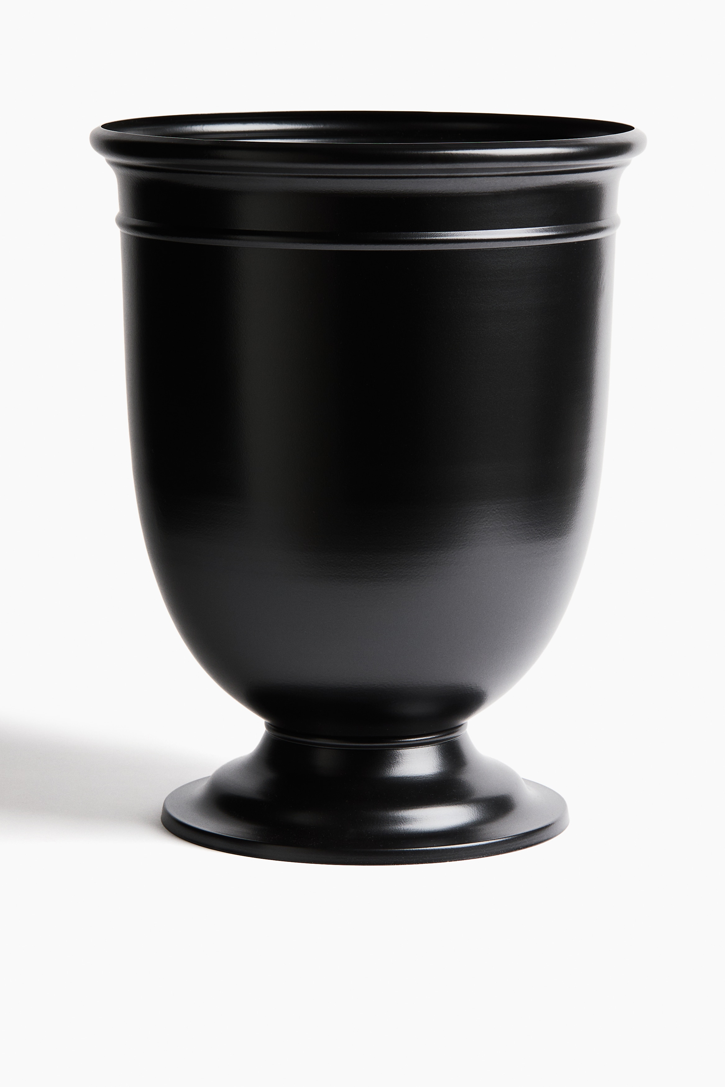 Portavaso alto in metallo - Nero