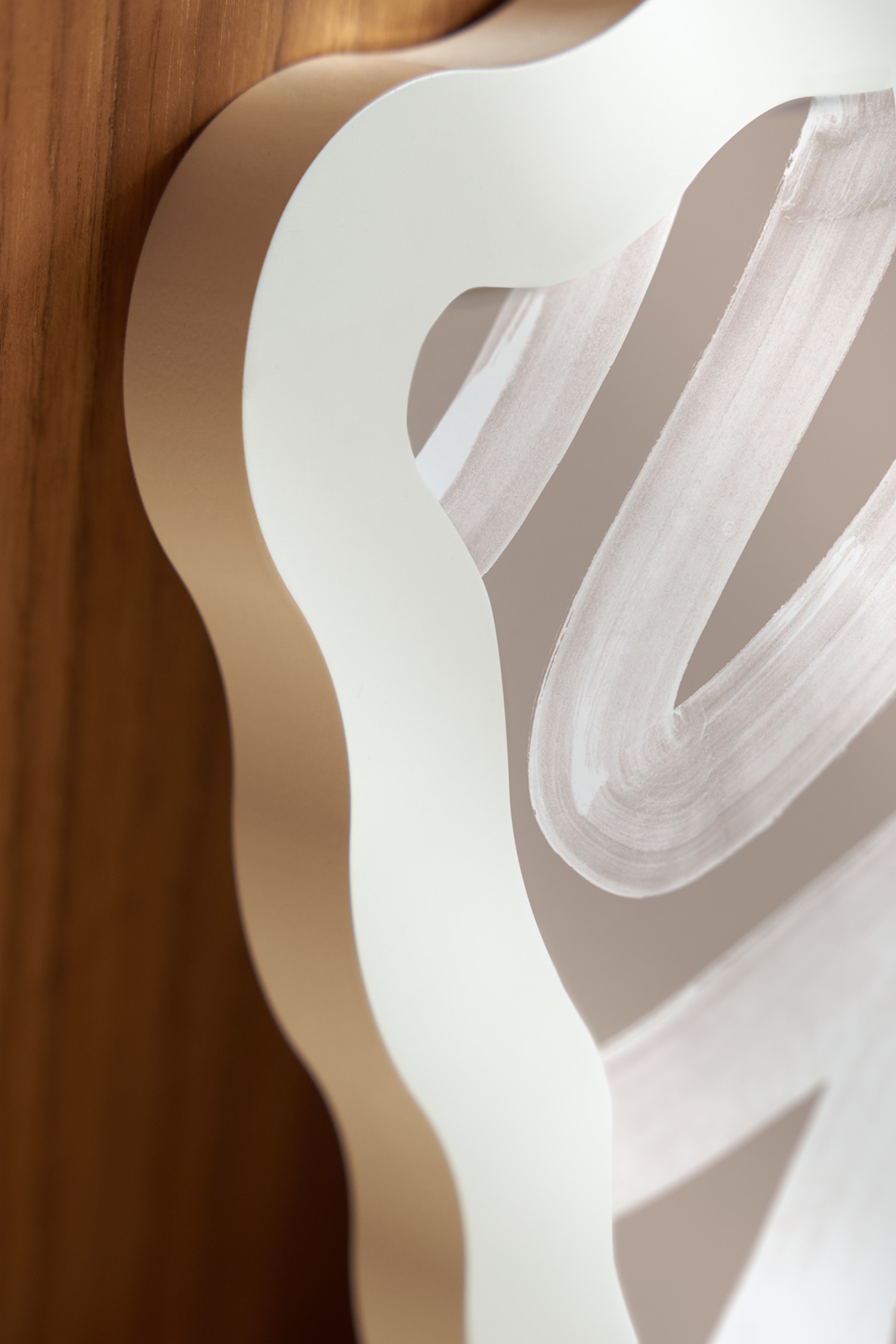 Wavy Billedramme Træ - Hvid