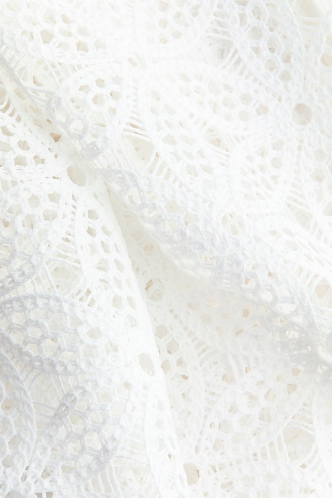 Lace halterneck dress - Ivory - 3