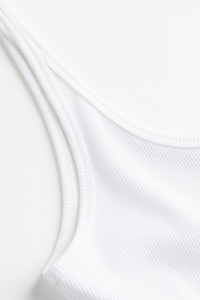 Ribbed vest top - White/Light beige/Light turquoise/Black/dc/dc - 6
