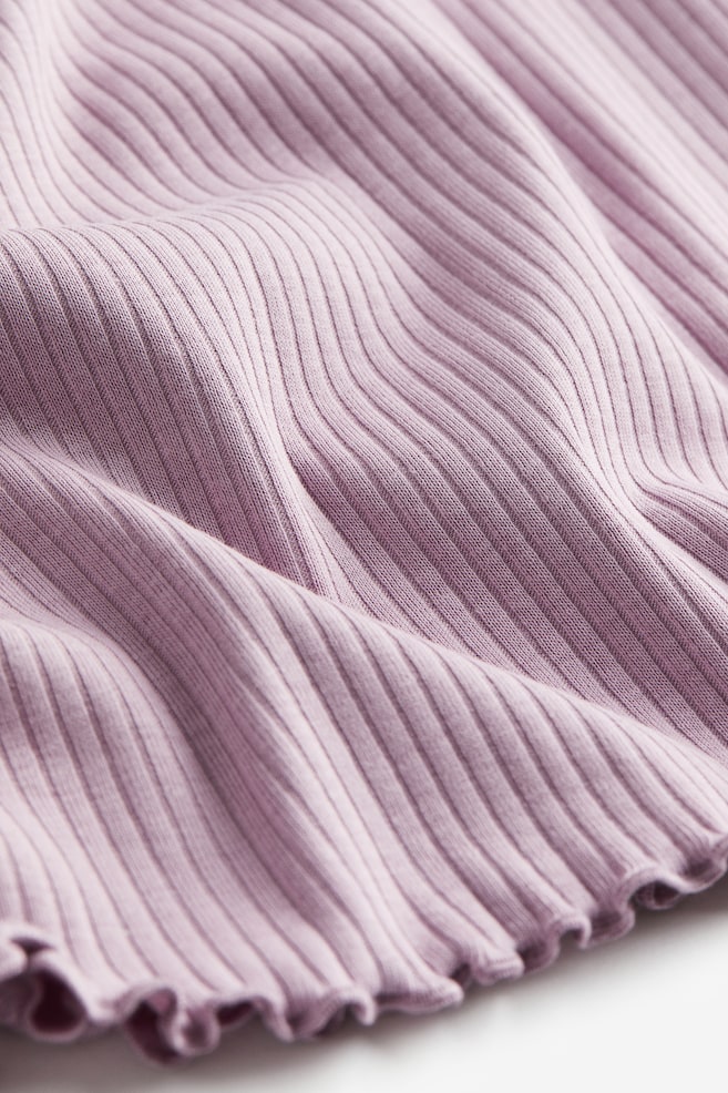 Maglia a maniche lunghe in jersey - Viola polvere/Verde polvere/Bianco/Greige/Nero - 2