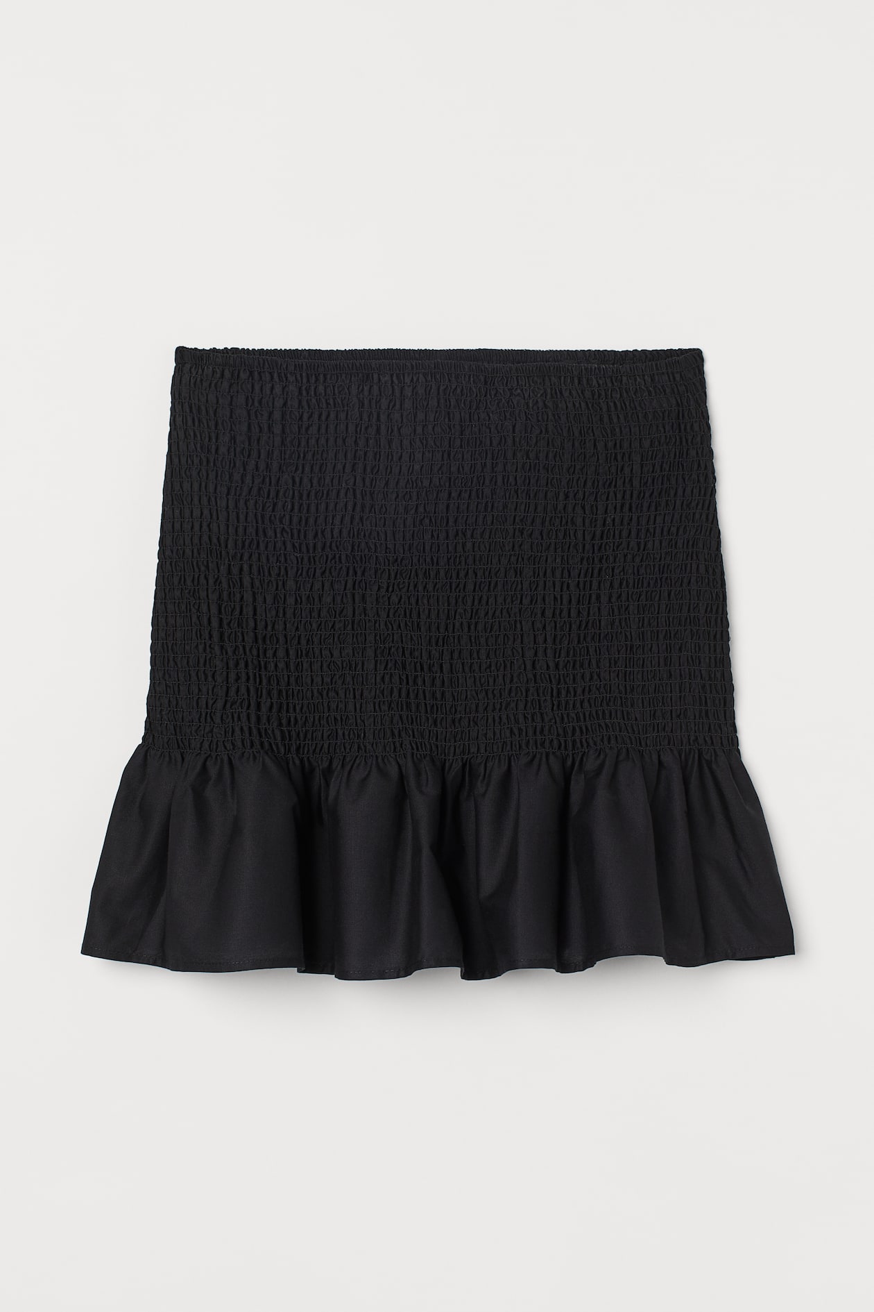 Skirt - High waist - Mini - Black - Ladies | H&M US