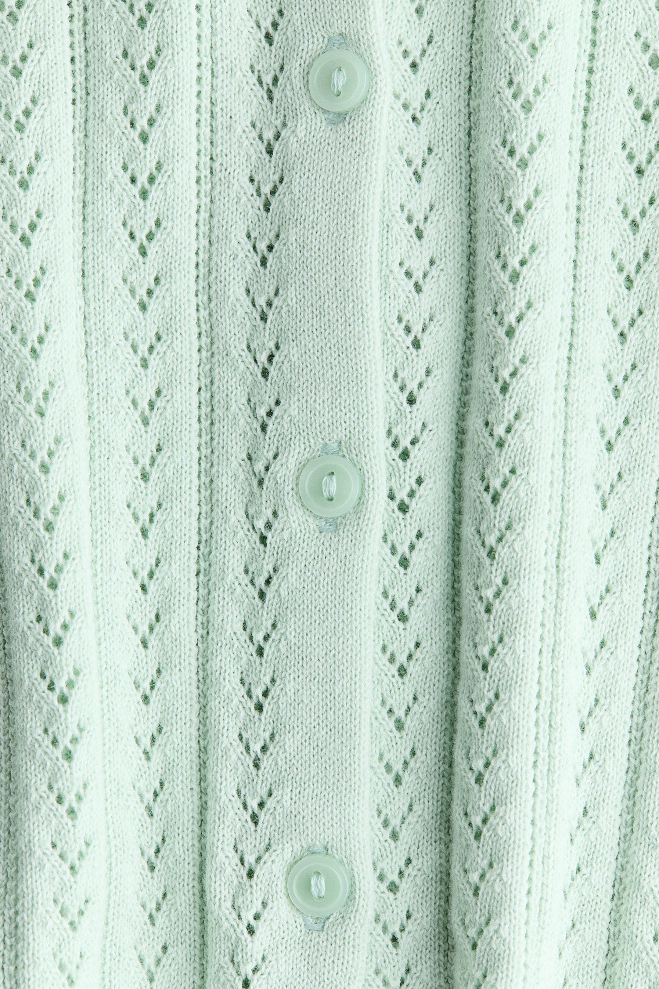 Gilet en pointelle de coton