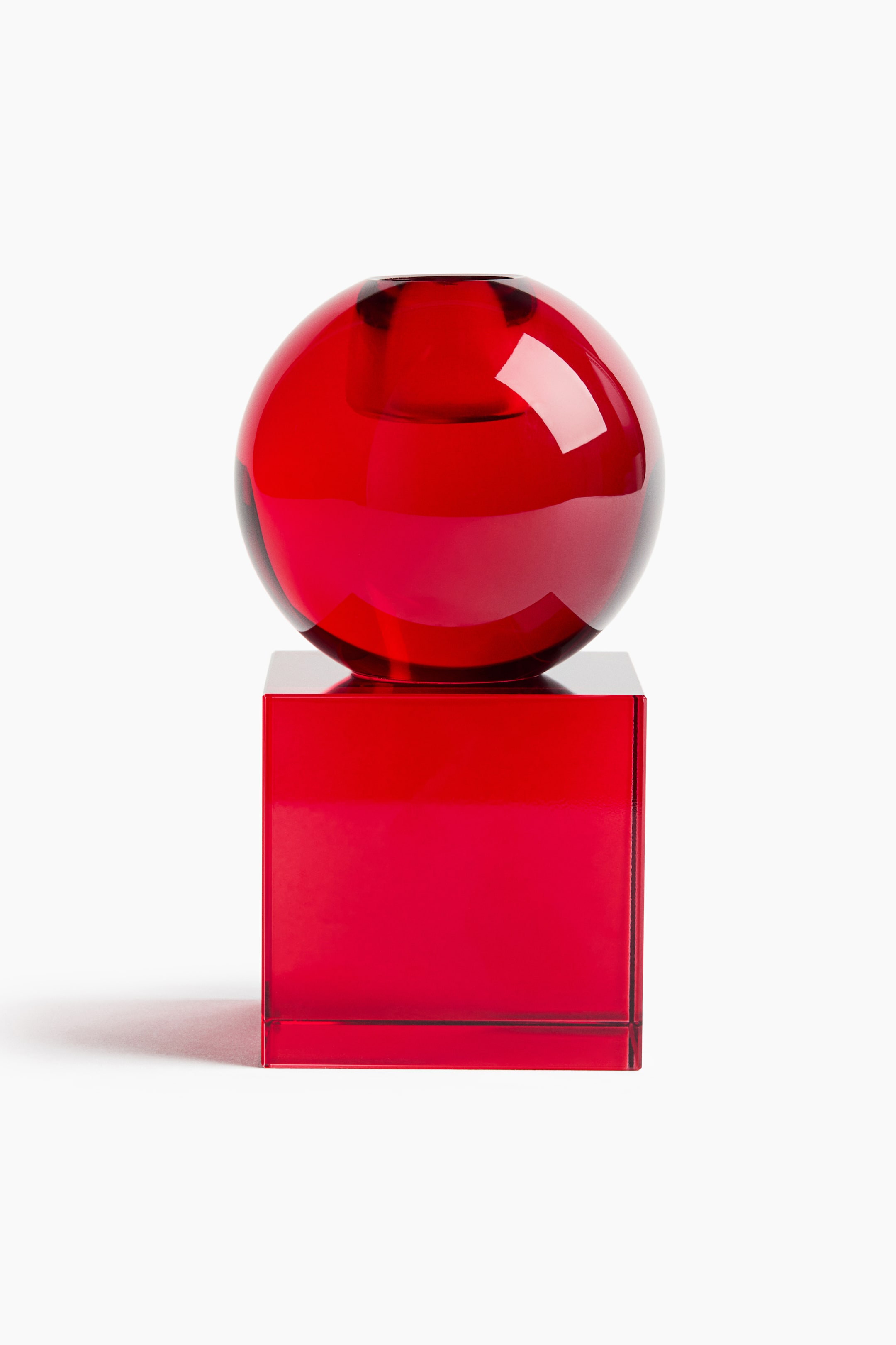 Bougeoir en verre