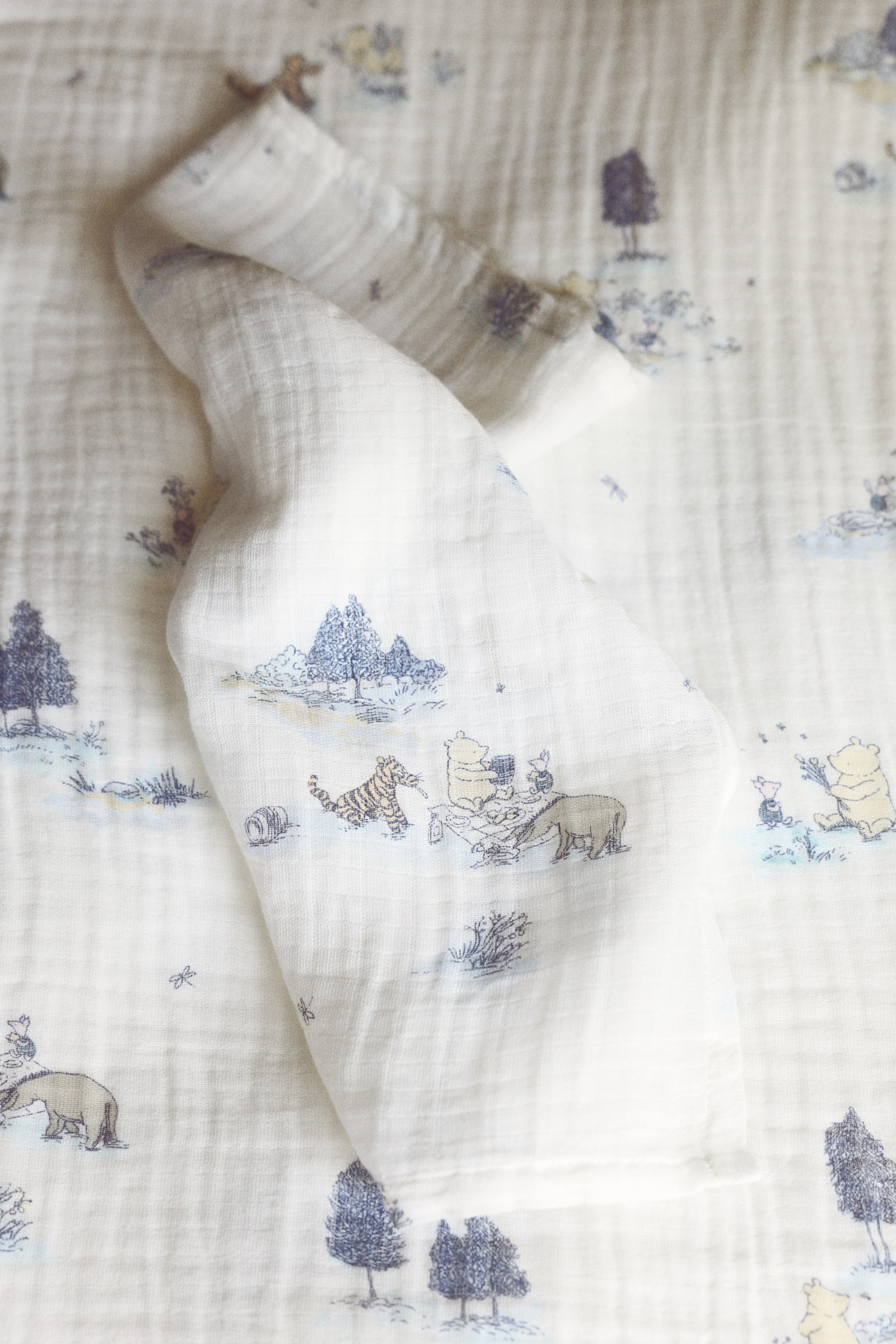 View larger image: 2-pack patterned muslin cloths - Light blue/Winnie the Pooh - Home All | H&M 1