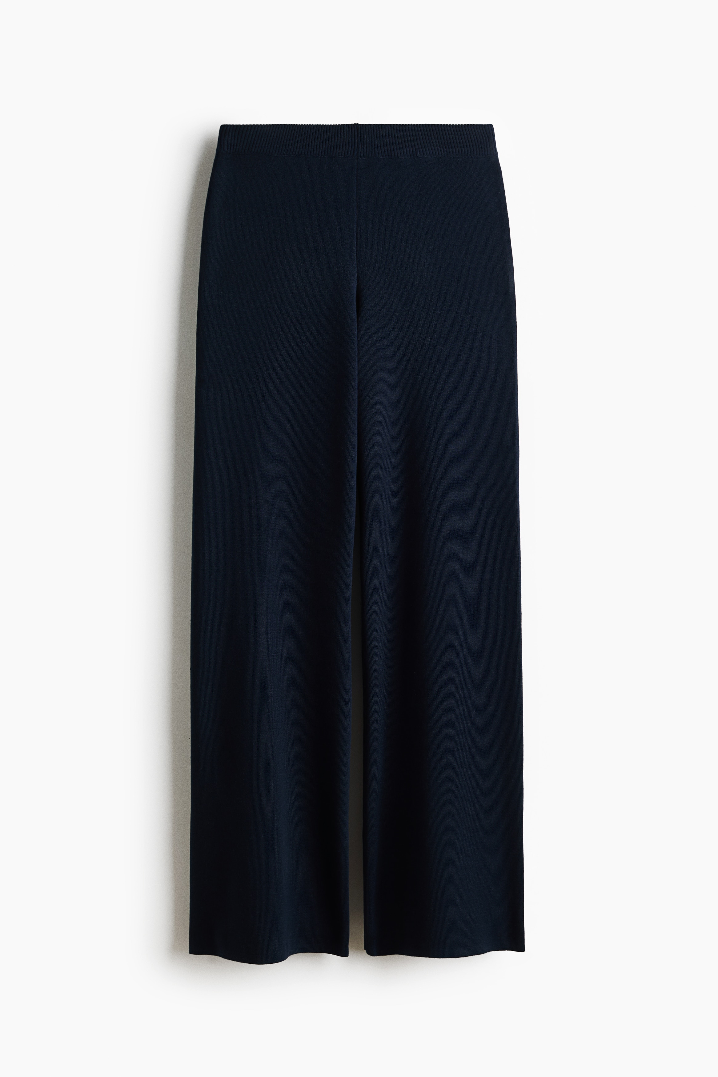 Pantalón de punto fino - Azul marino/Beige claro jaspeado