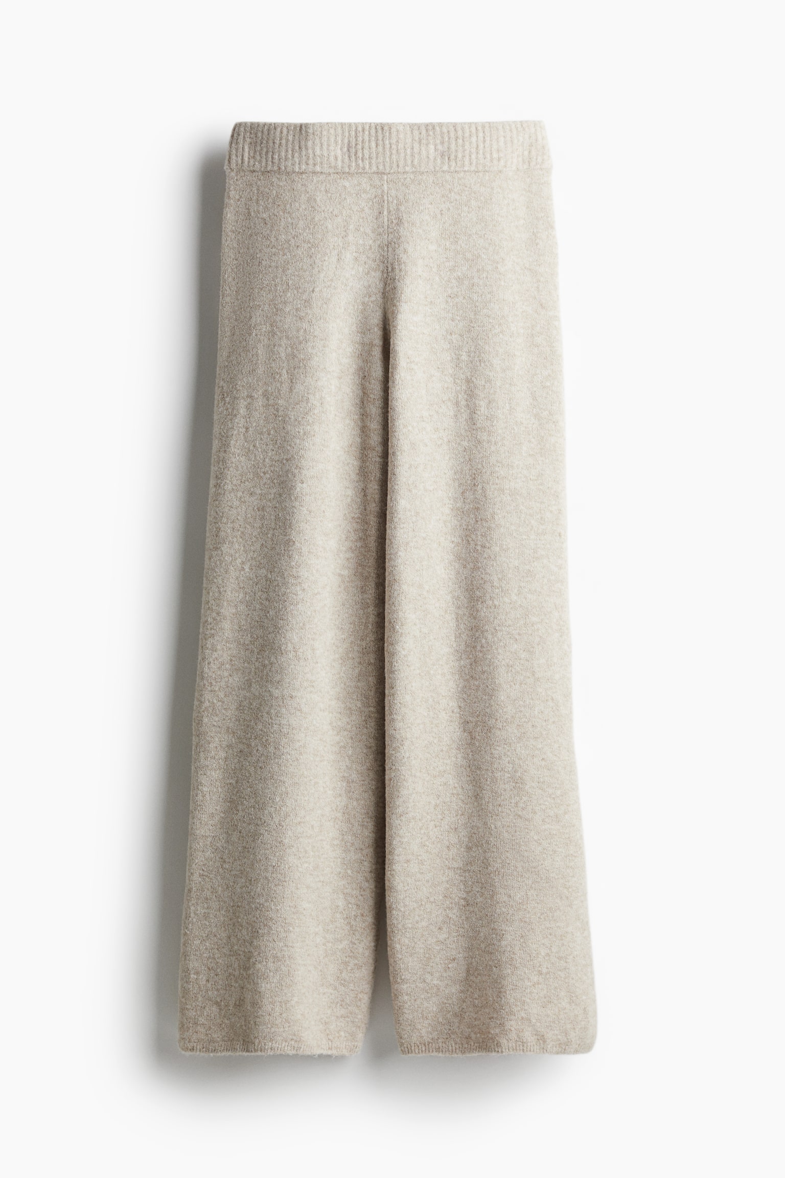 Fine-knit trousers - Light beige marl - 2