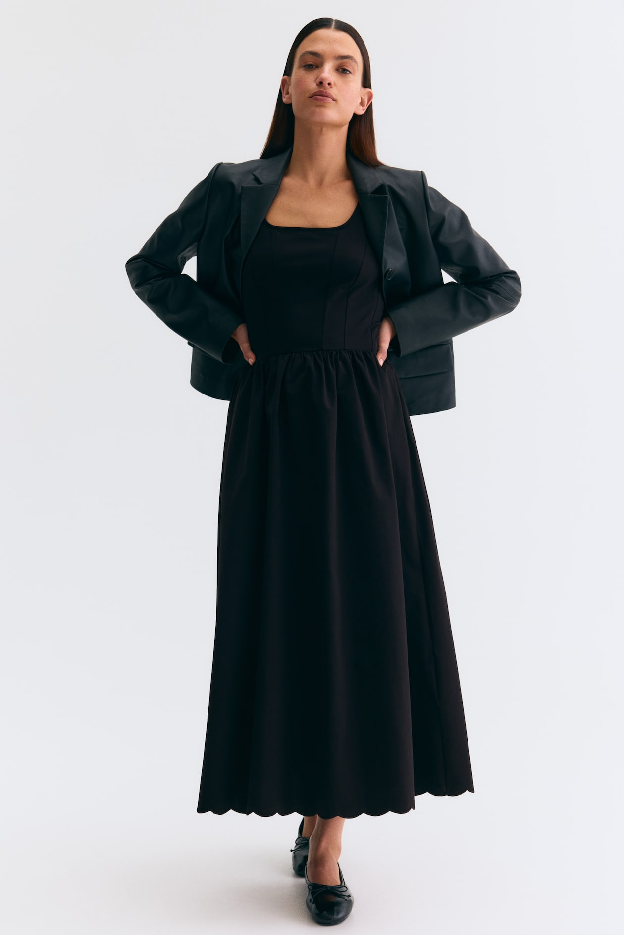 MAMA Flared-Skirt Nursing Dress - image 2