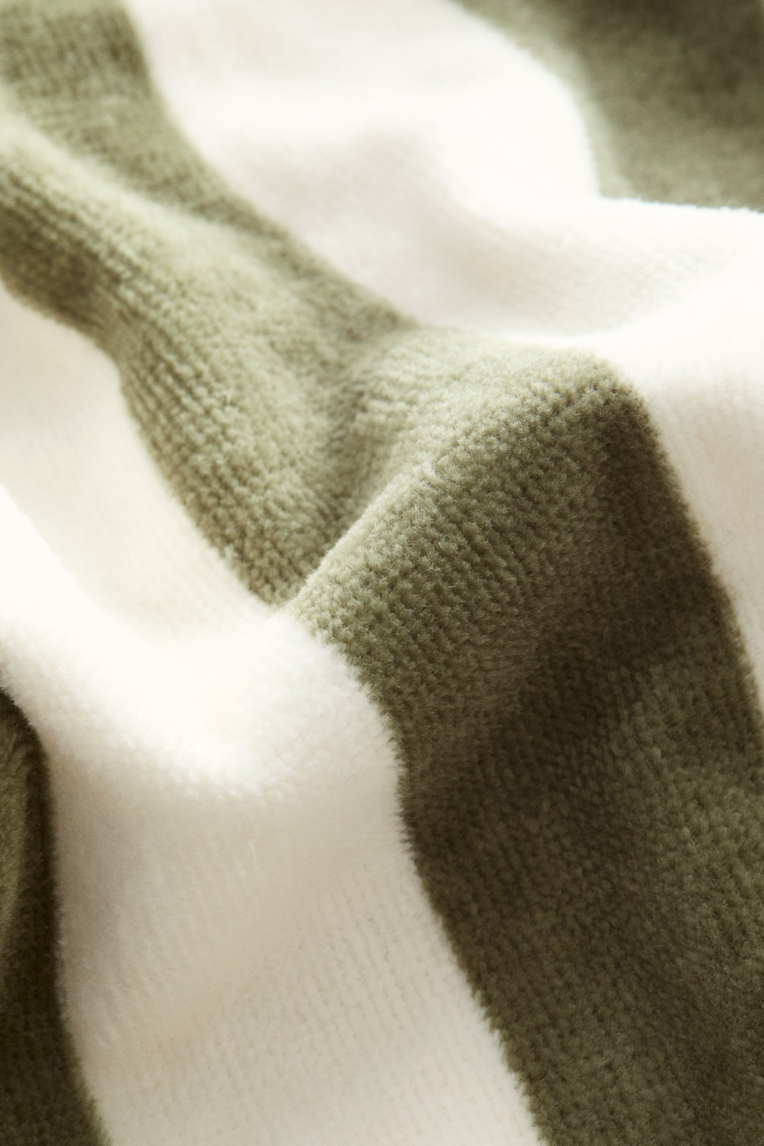 Дитячий махровий халат - Зелений/смужки/Світло-рожевий/смужки/Світло-бежевий/смужки - 4