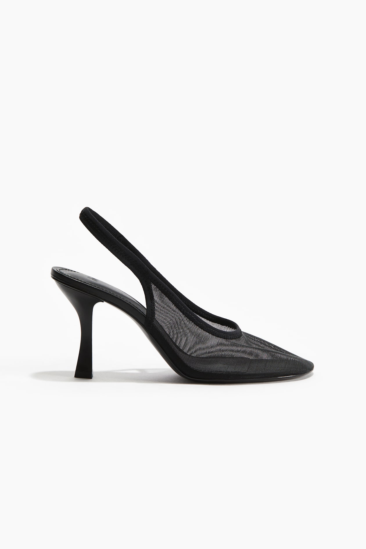 Sapatos clássicos sem calcanhar em mesh - Preto - SENHORA | H&M PT