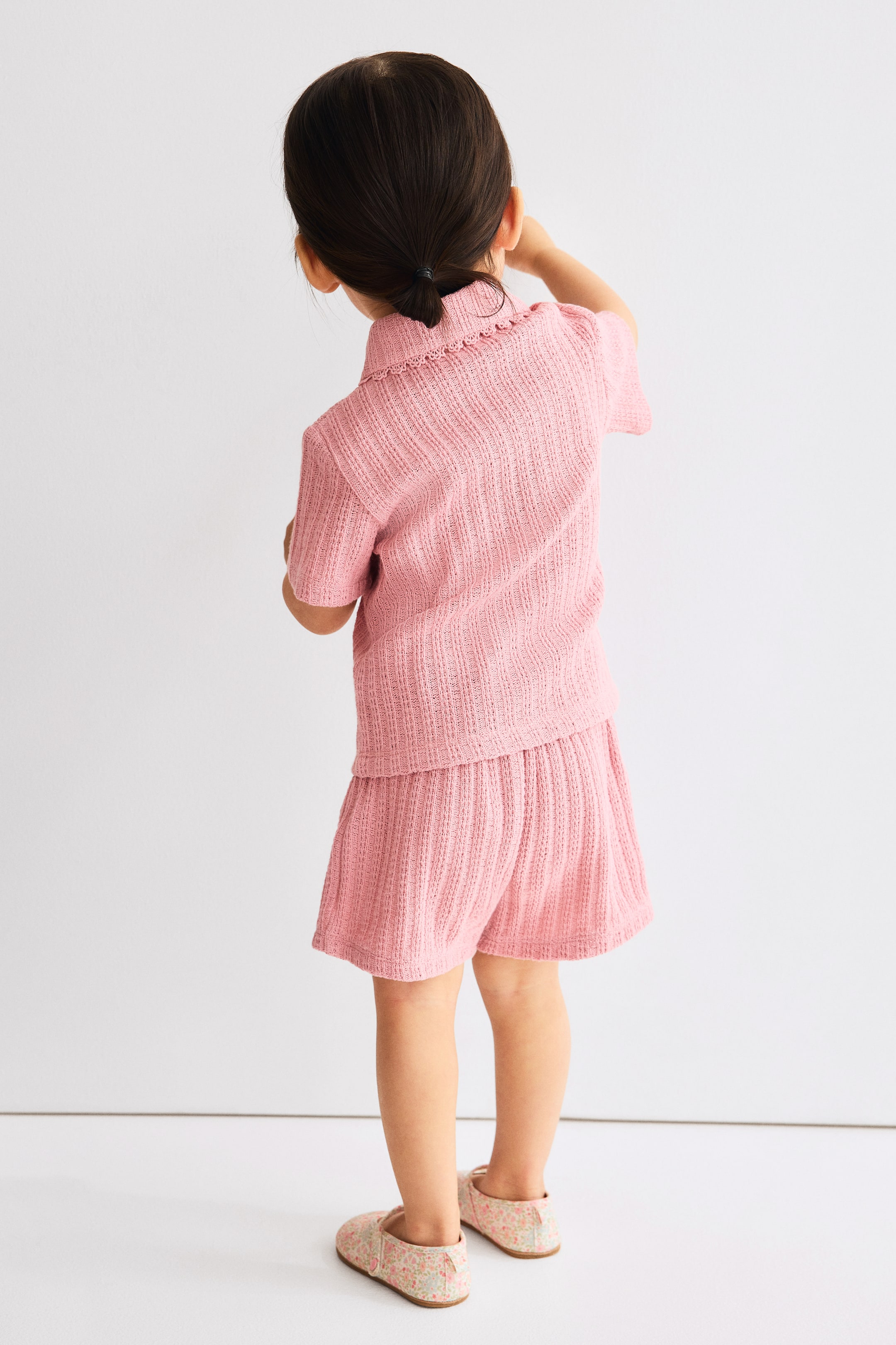 2-Piece Pointelle-Knit Set