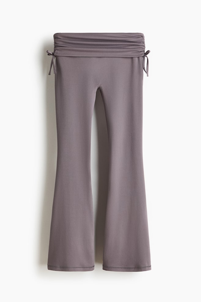 Flared yoga leggings - Grey/Light pink/Black - 1