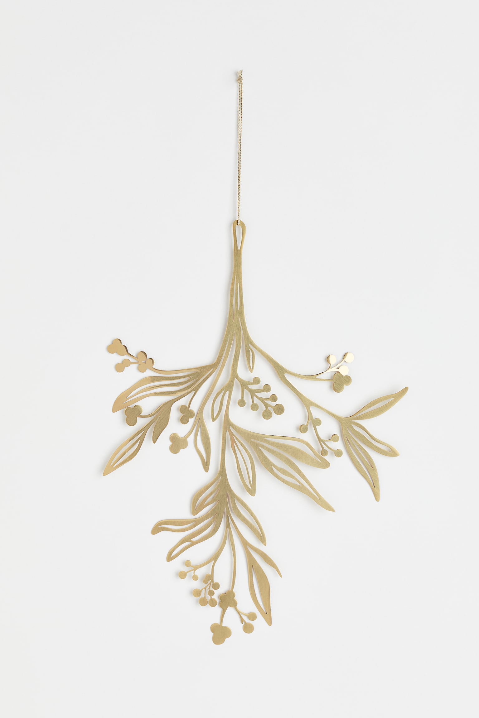 Metal mistletoe ornament - Gold-coloured - 1