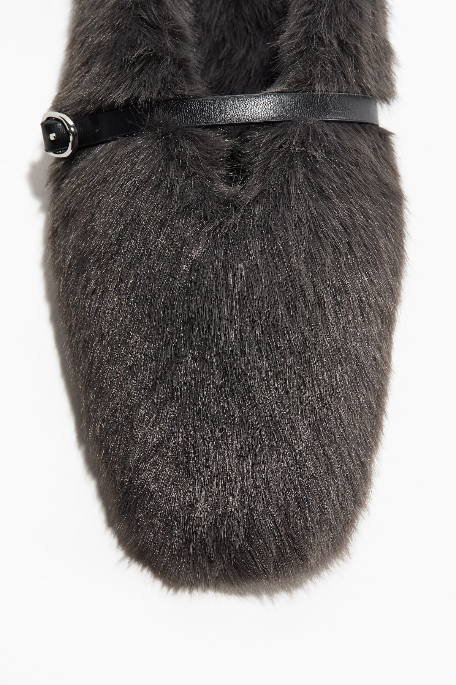 Женские тапочки H&M Slippers, цвет: Тёмный серый — фото 3