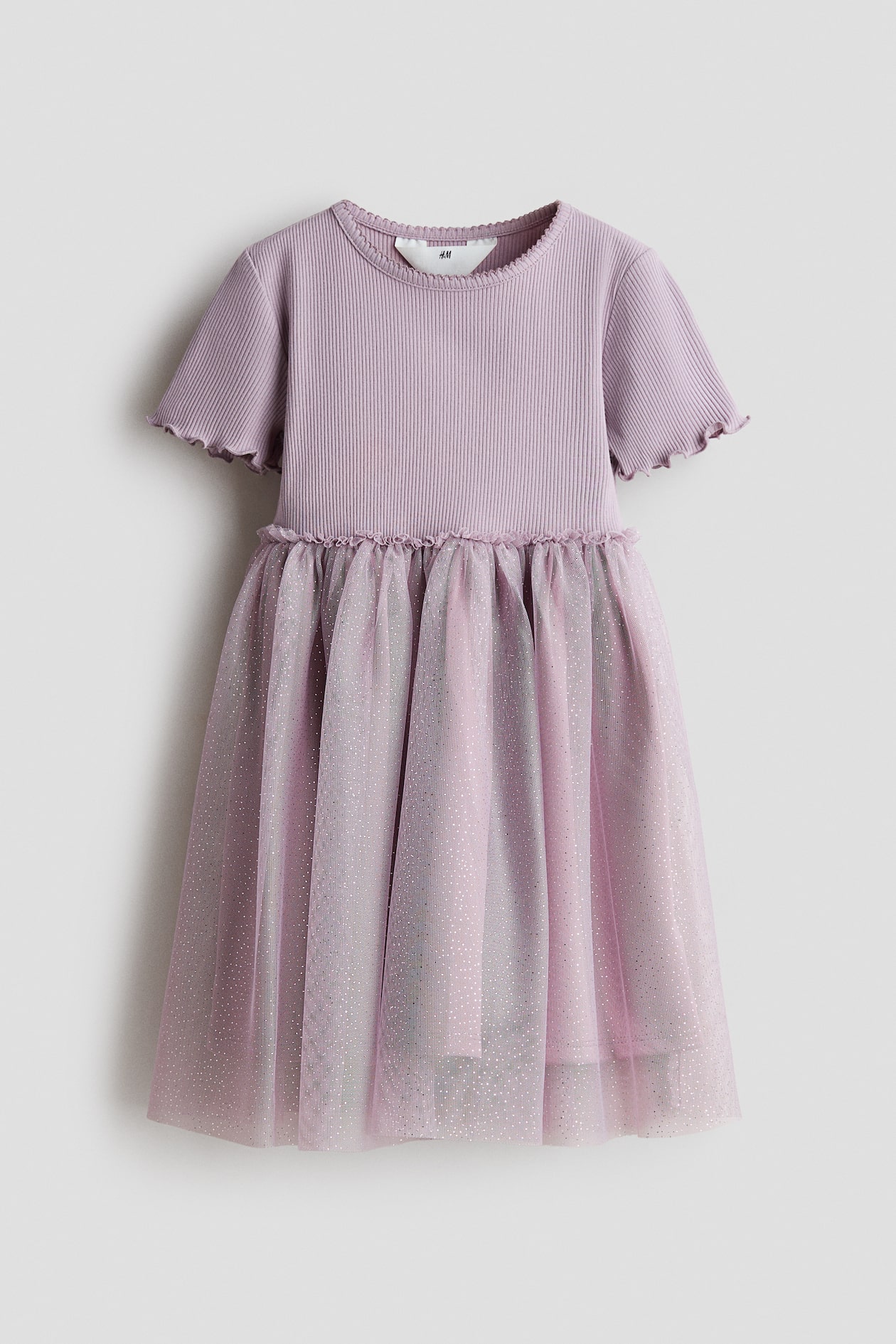 Dusty purple Dress with Tulle Skirt for kids | H&M US