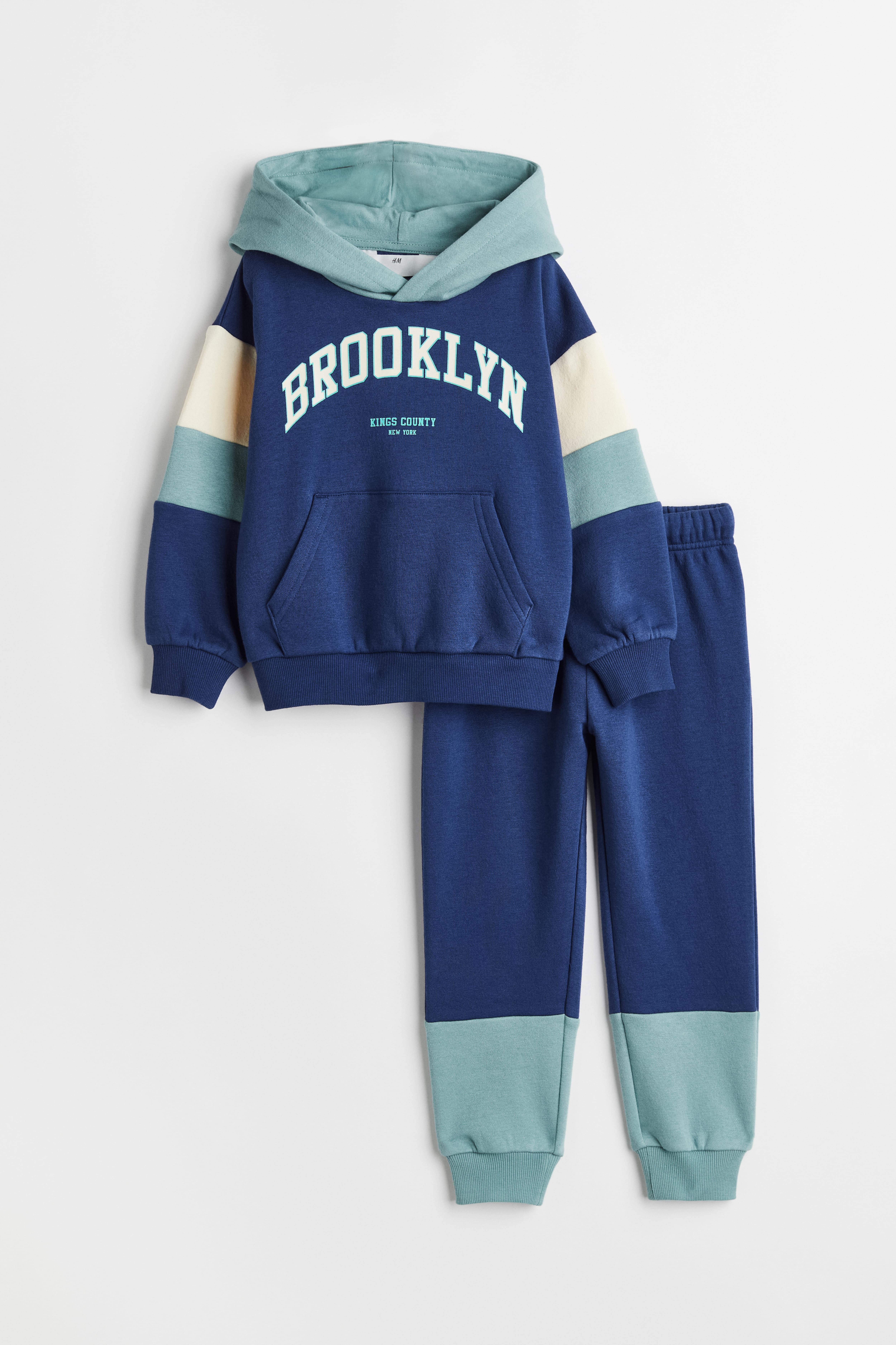 2 piece sweatshirt set Dark blue Brooklyn Kids H M GB