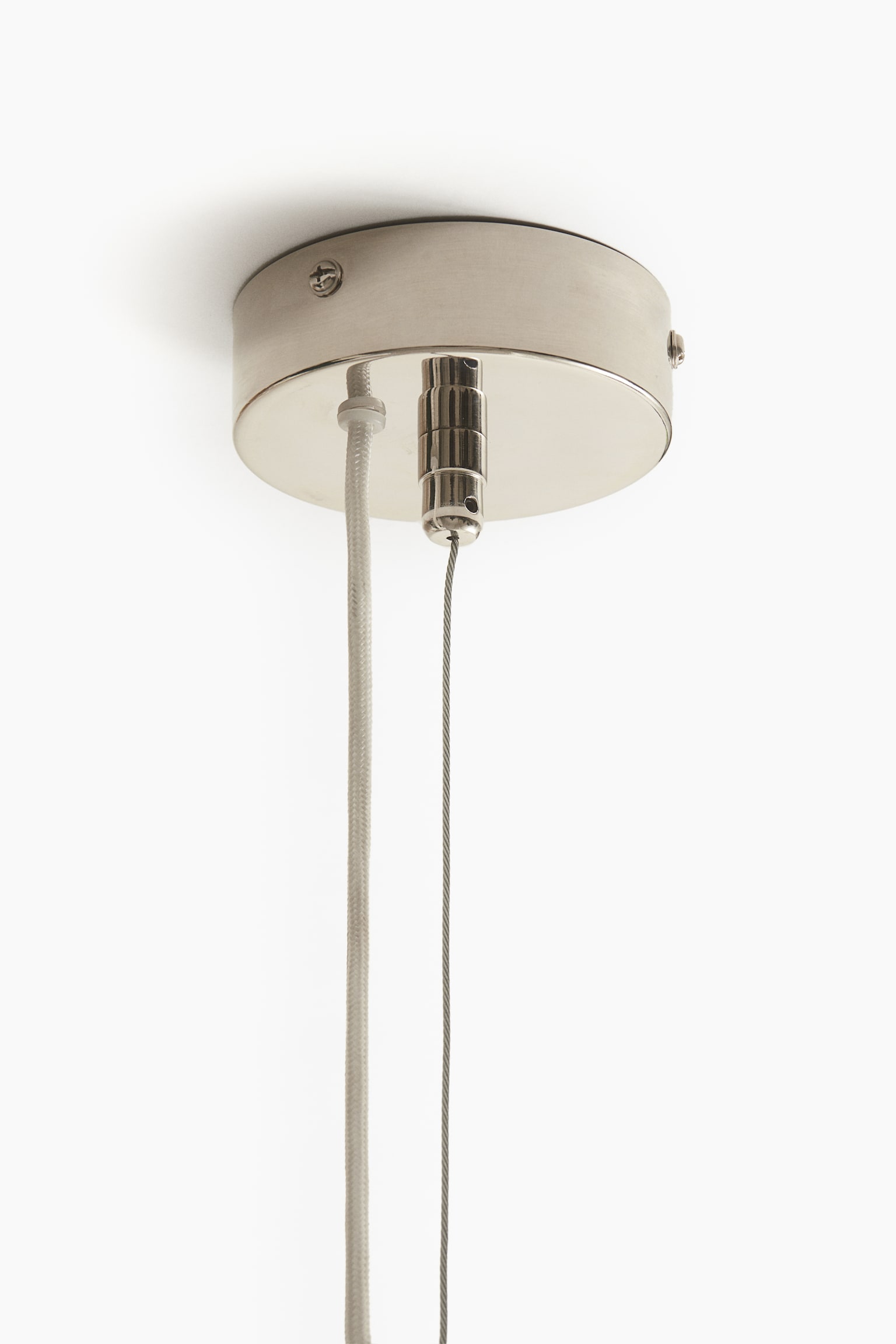 Lampa wisząca w stylu żyrandola - Beżowy/Srebrzysty/Przezroczysty - 3