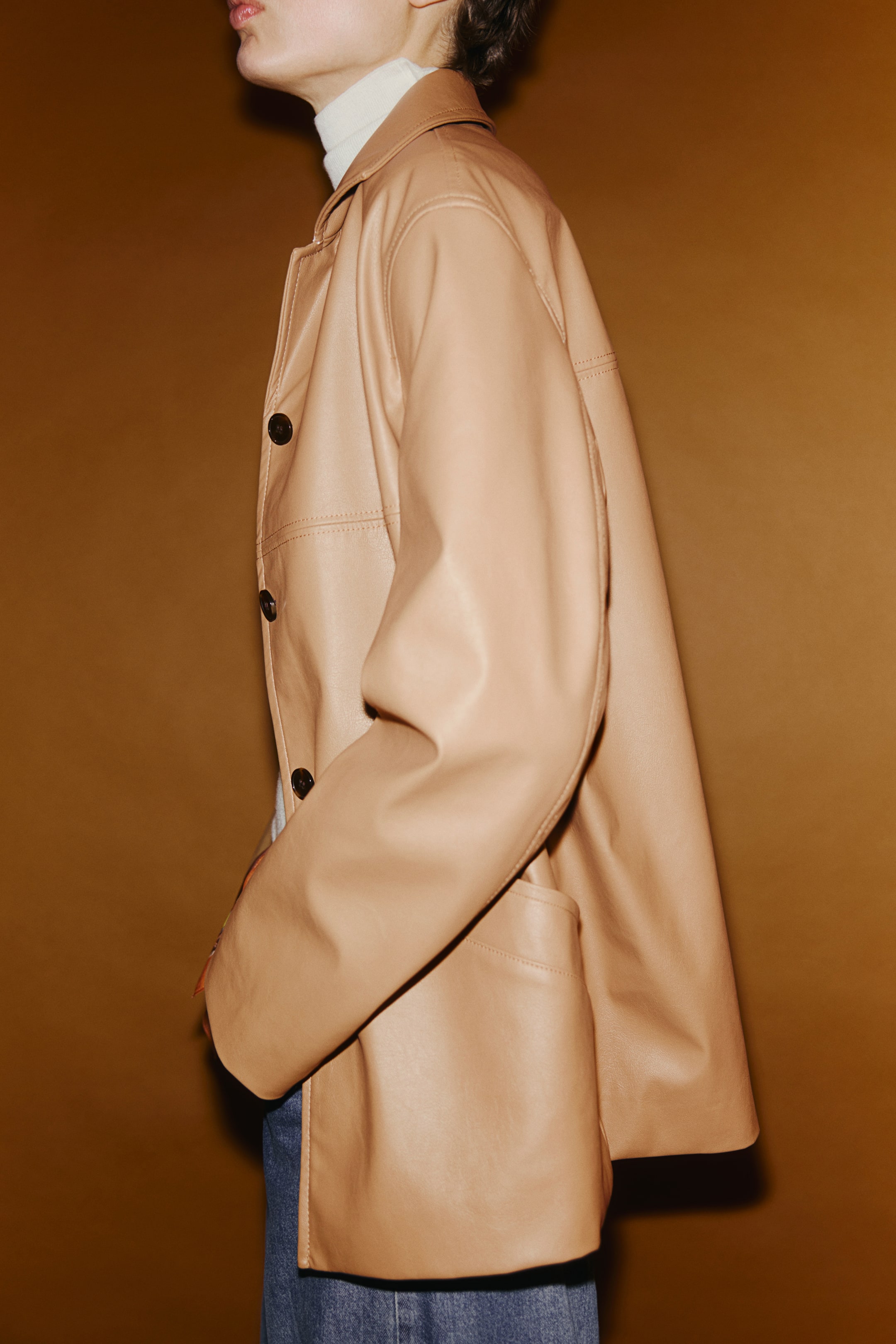 Женские куртки H&M Coated Jacket — фото 5