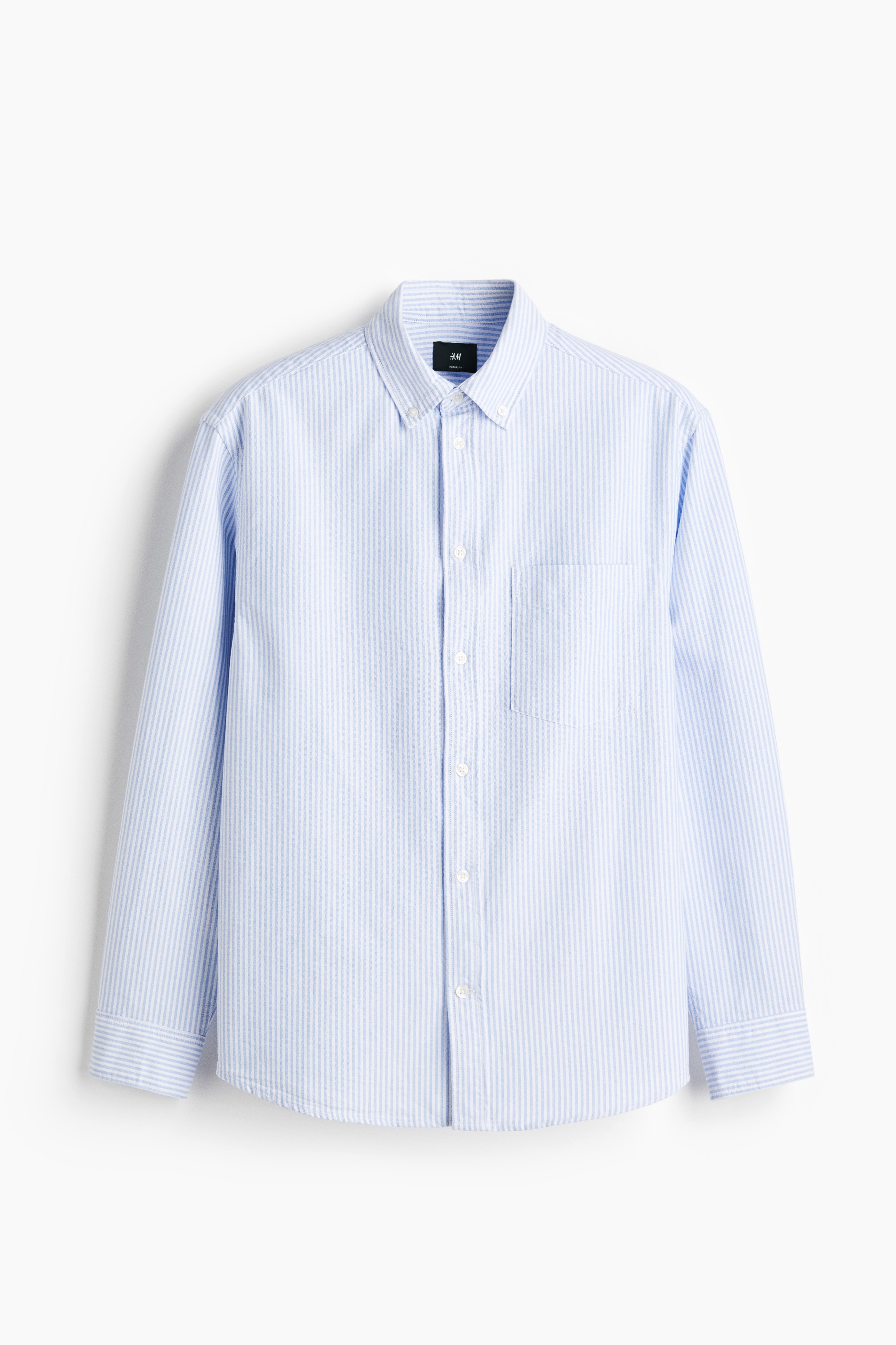 Regular Fit Oxford shirt - Light blue/Striped/Black/White/Light blue/Green/Striped/Light yellow