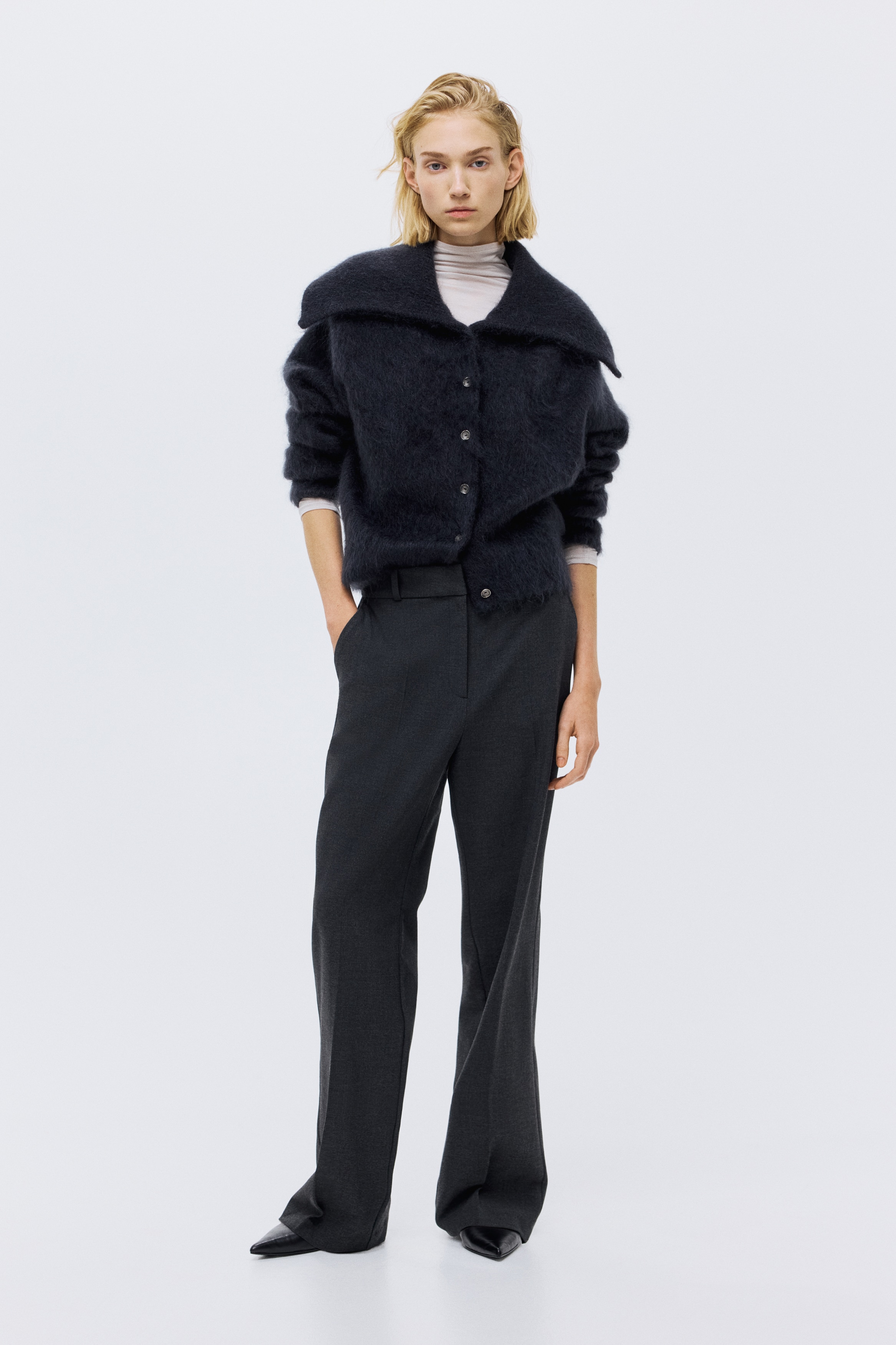 Woman’s Haberdashers ダークグレー全円ロングマント テーラードパンツ - ダークグレー - レディース | H&M JP