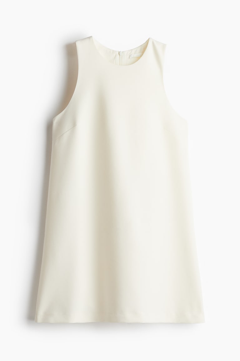 navy blue dress for baby girl Women's Cream A-line Mini Dress