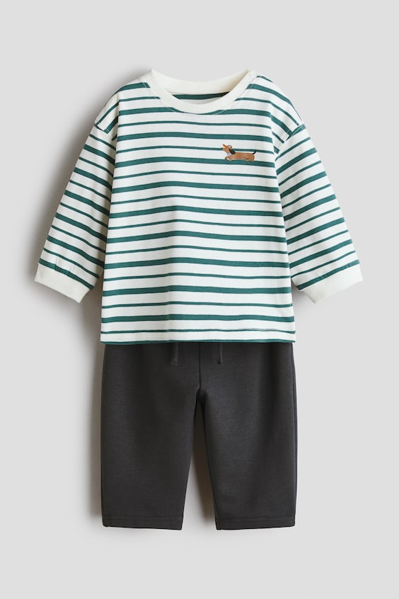 Детские джинсы H&M 2-Piece T-Shirt and Pants Set