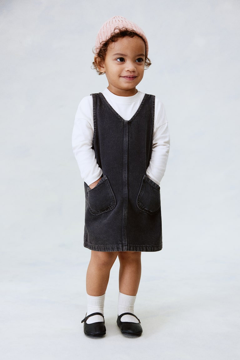 Scamiciato in denim Grigio scuro BAMBINO H&M IT