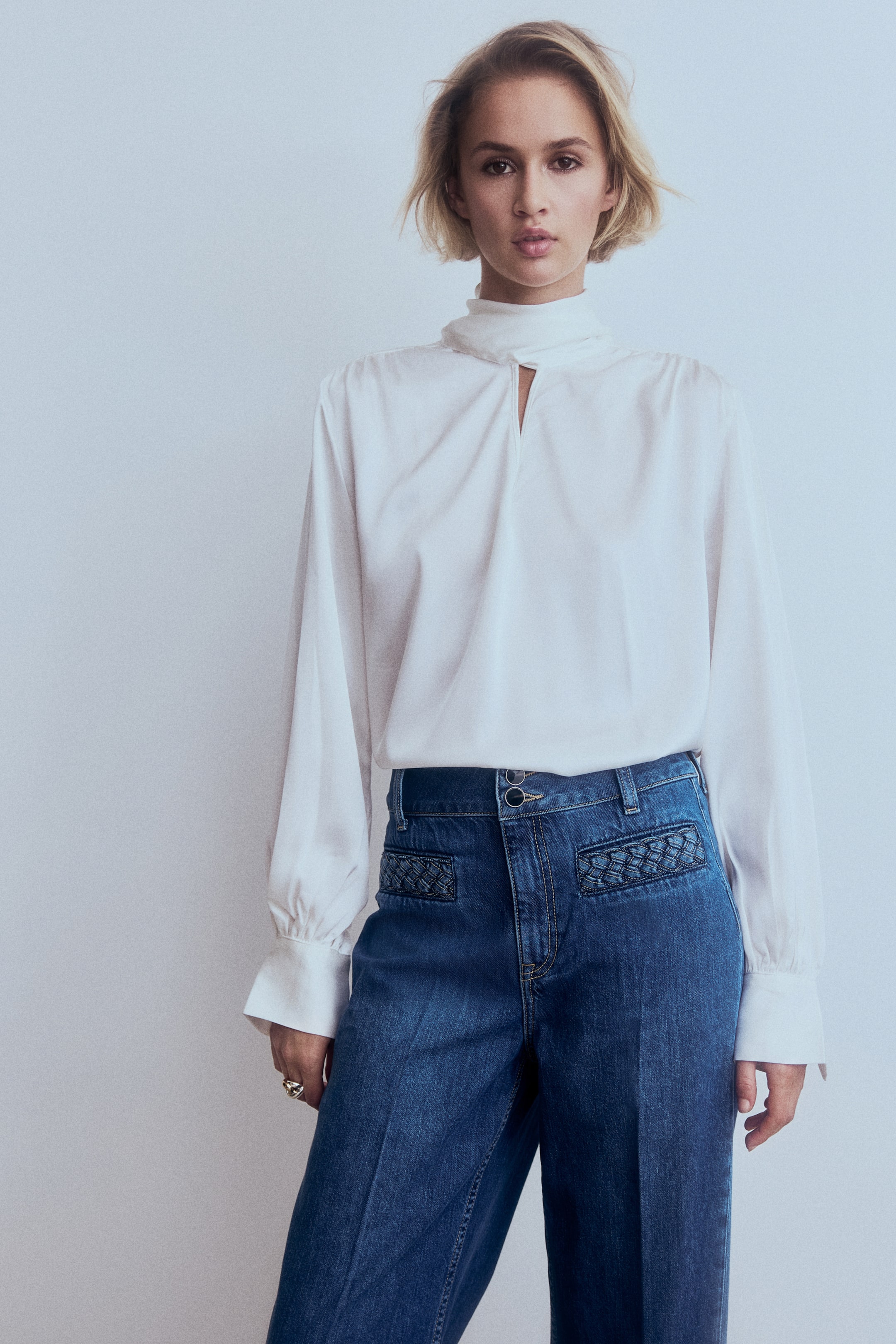 Zobacz większy obraz: Wide High Jeans - Niebieski denim - ONA | H&M PL 3