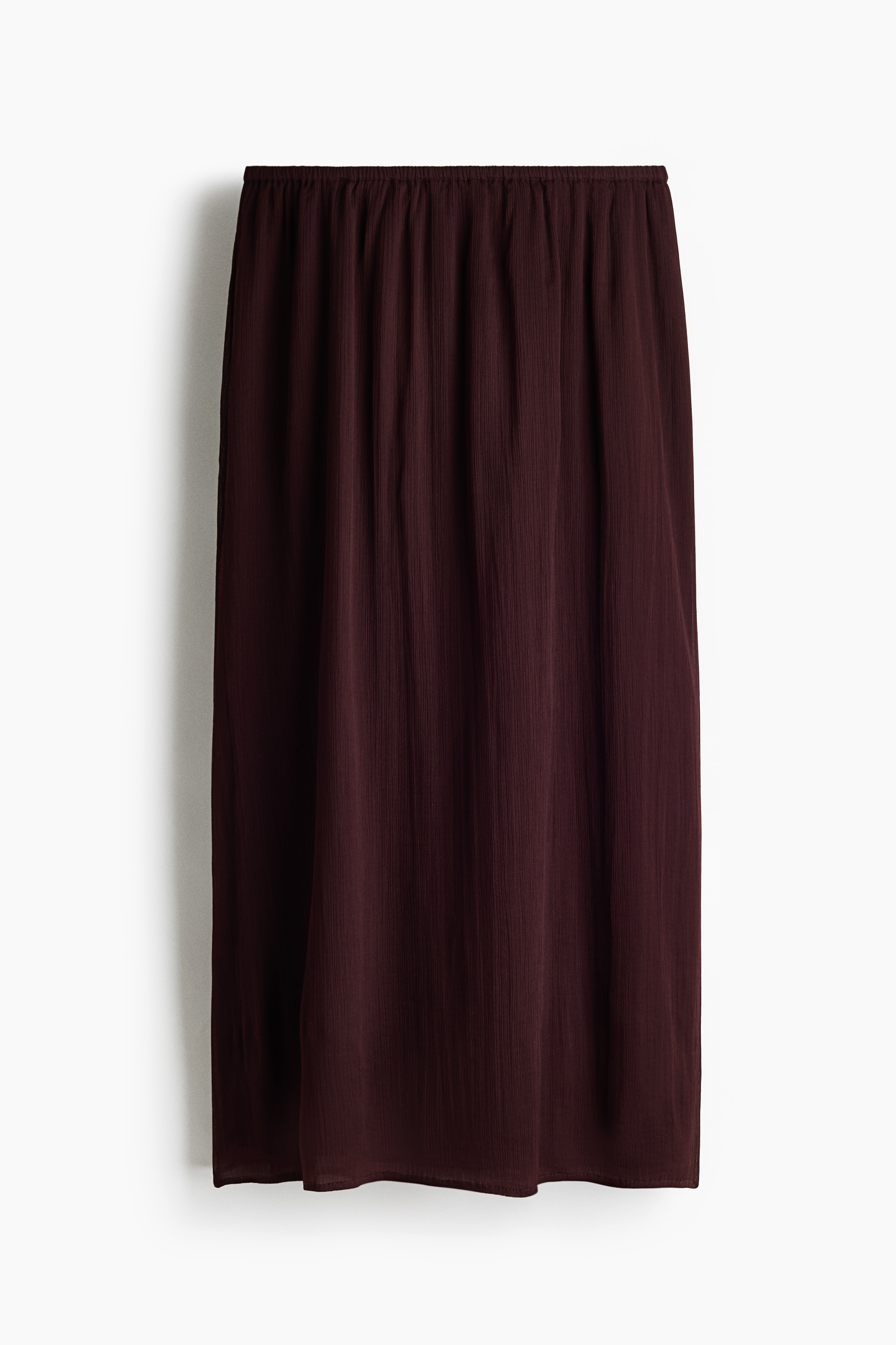 Crinkled chiffon skirt