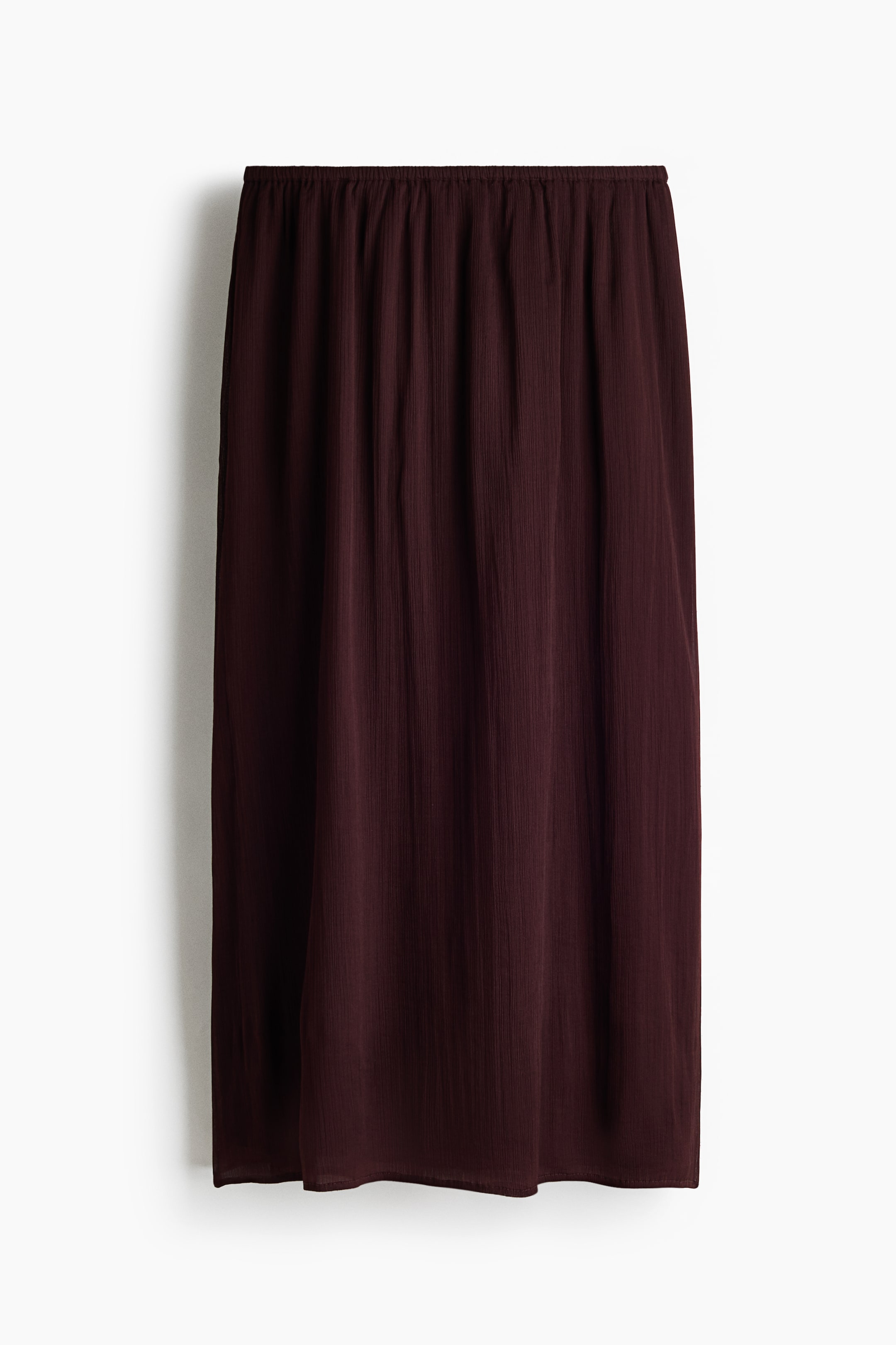 View larger image: Crinkled chiffon skirt - Dark brown - Ladies | H&M IN 1